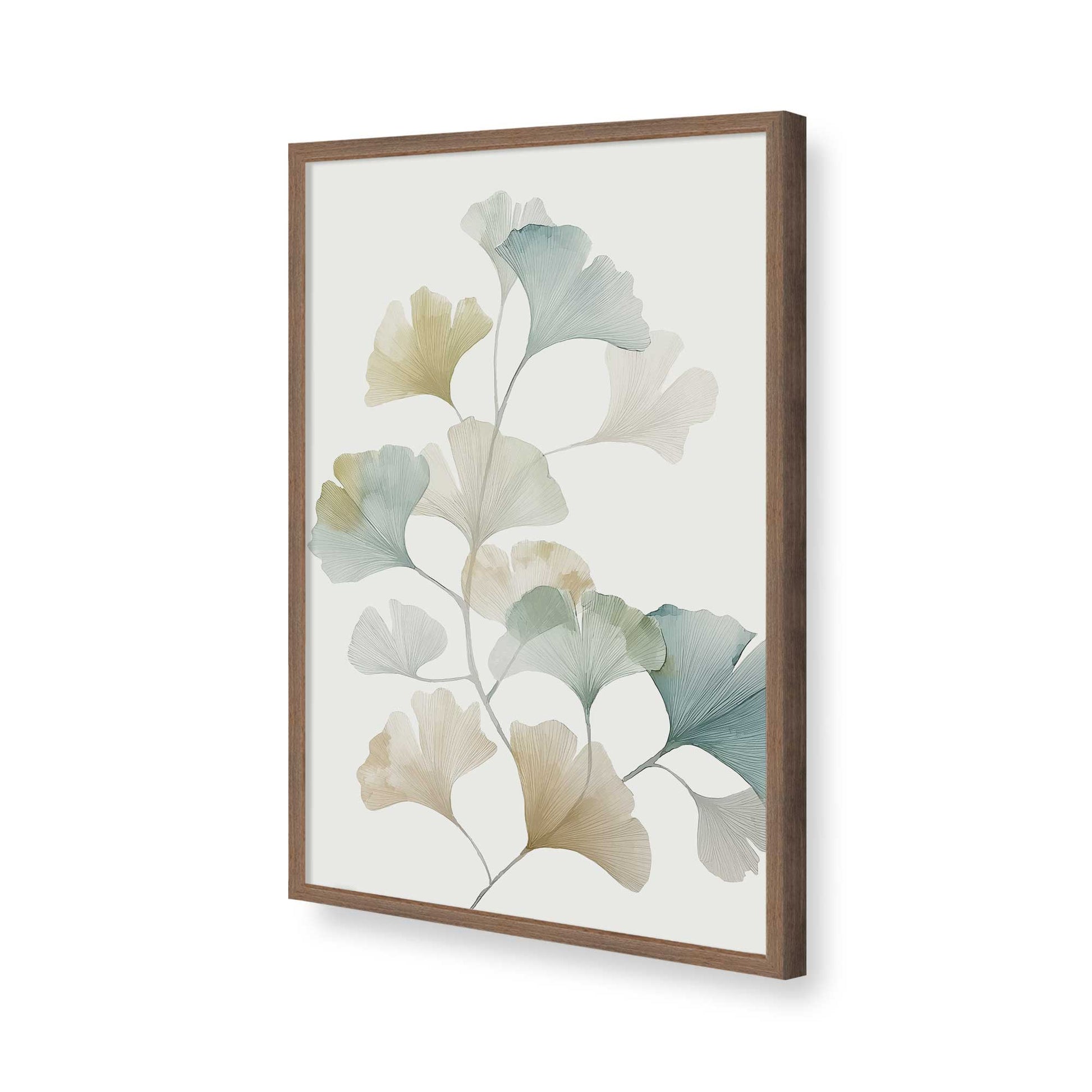 [Color:Walnut], Picture of art in a Walnut frame of the corner