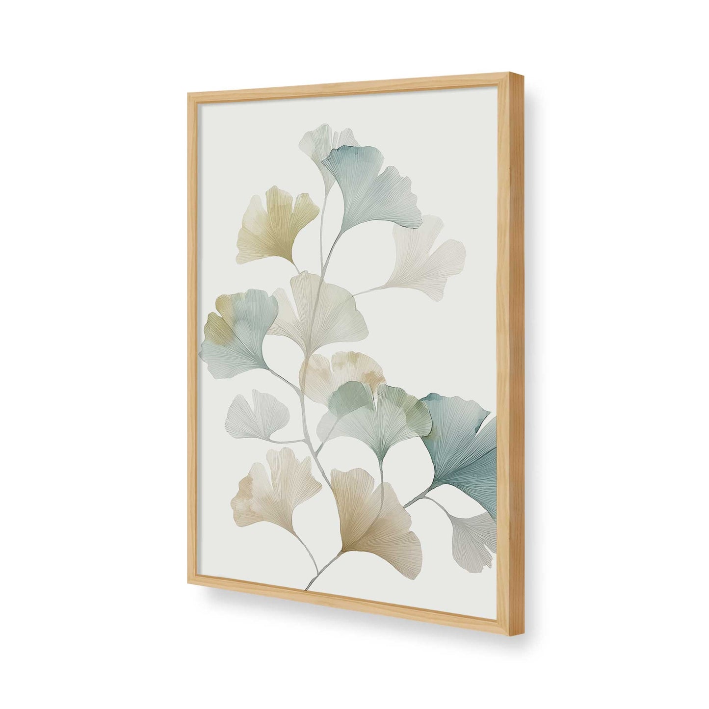 [Color:American Maple], Picture of art in a American Maple frame of the corner