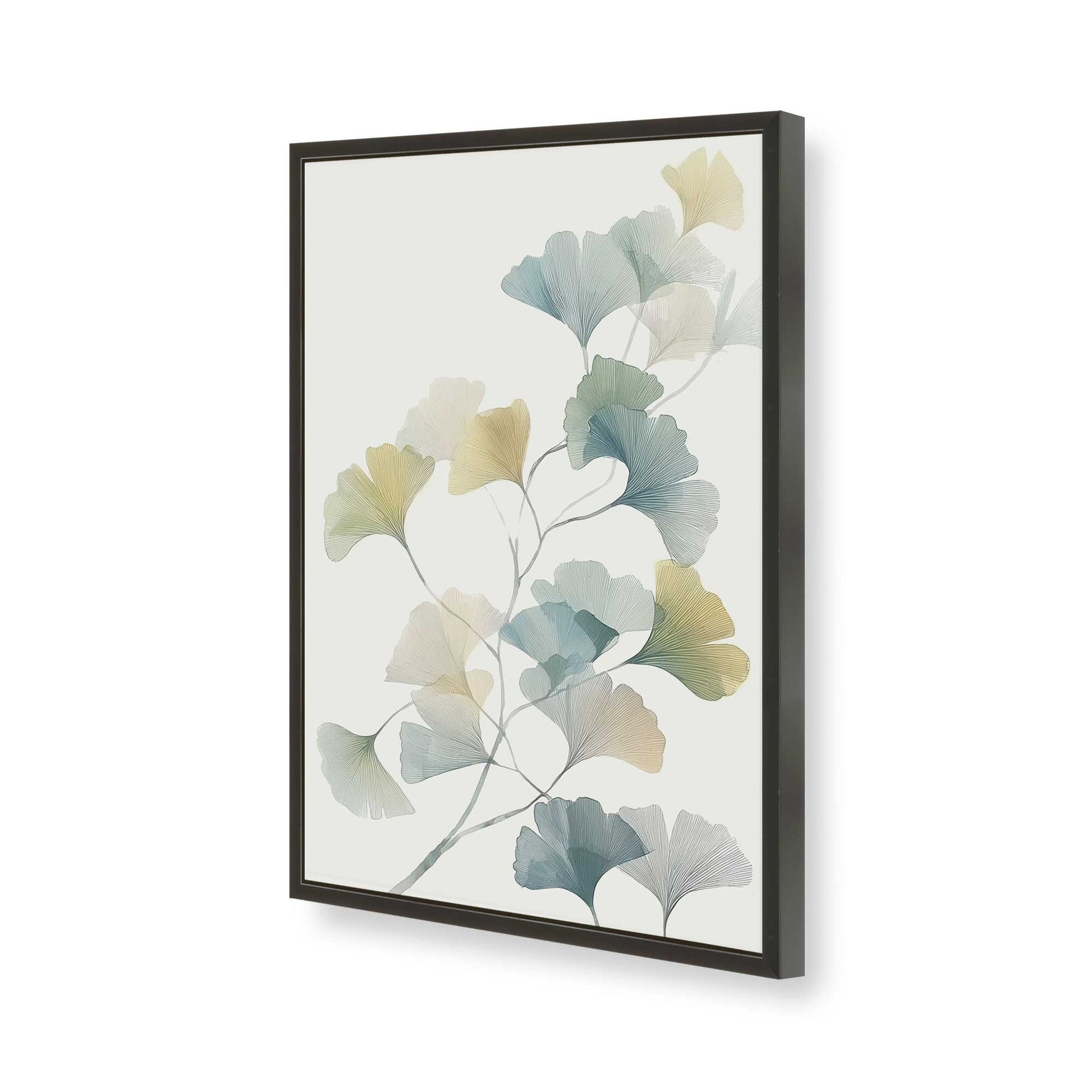 [Color:Satin Black], Picture of art in a Satin Black frame of the corner