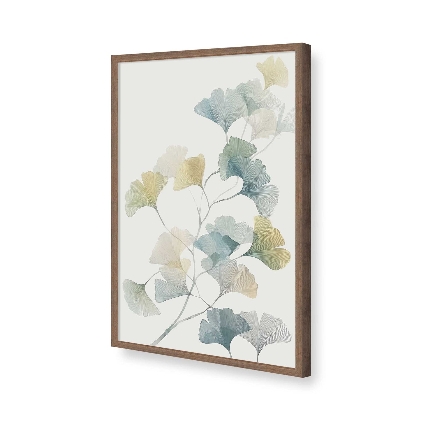 [Color:Walnut], Picture of art in a Walnut frame of the corner