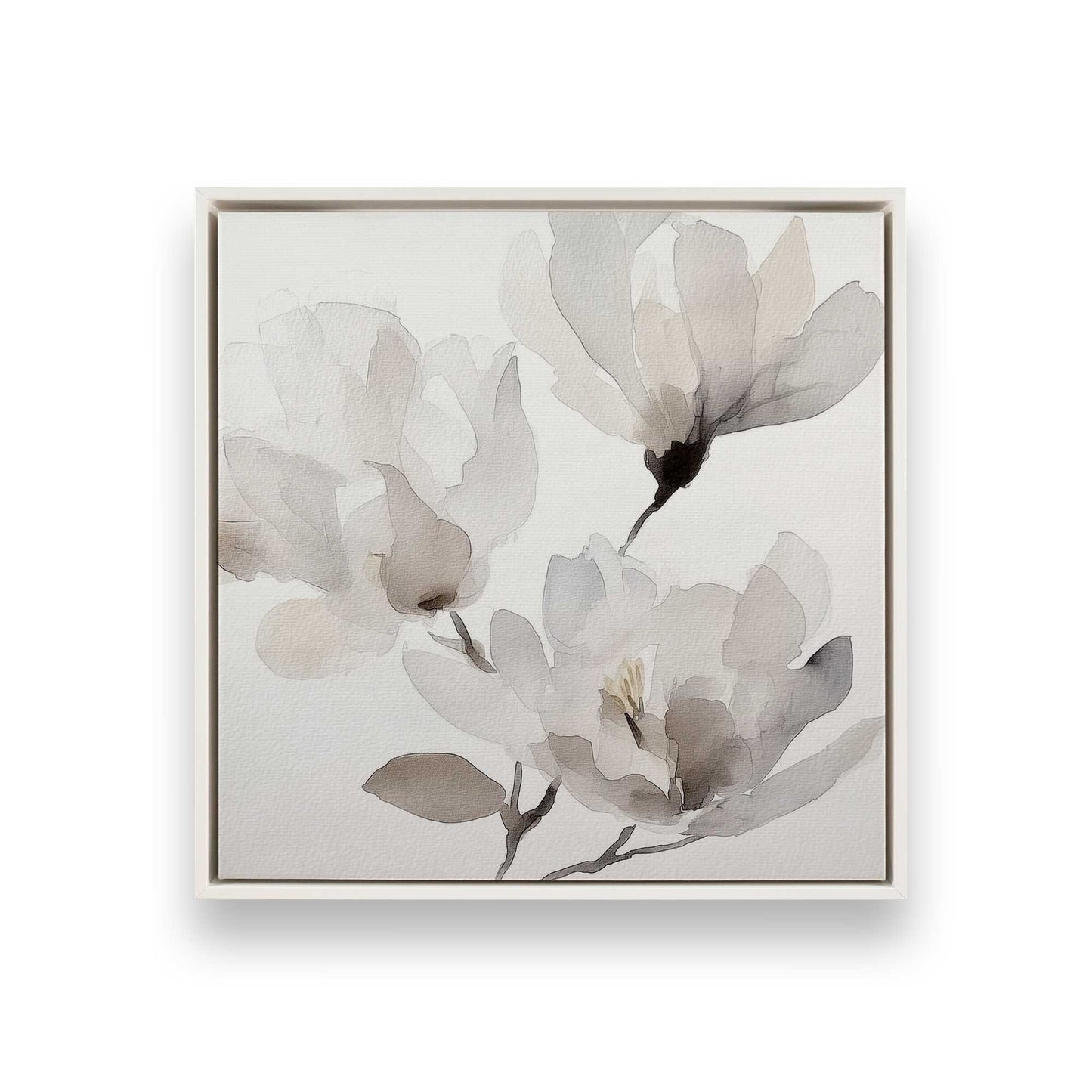 [Color:Opaque White], Picture of art in a White frame