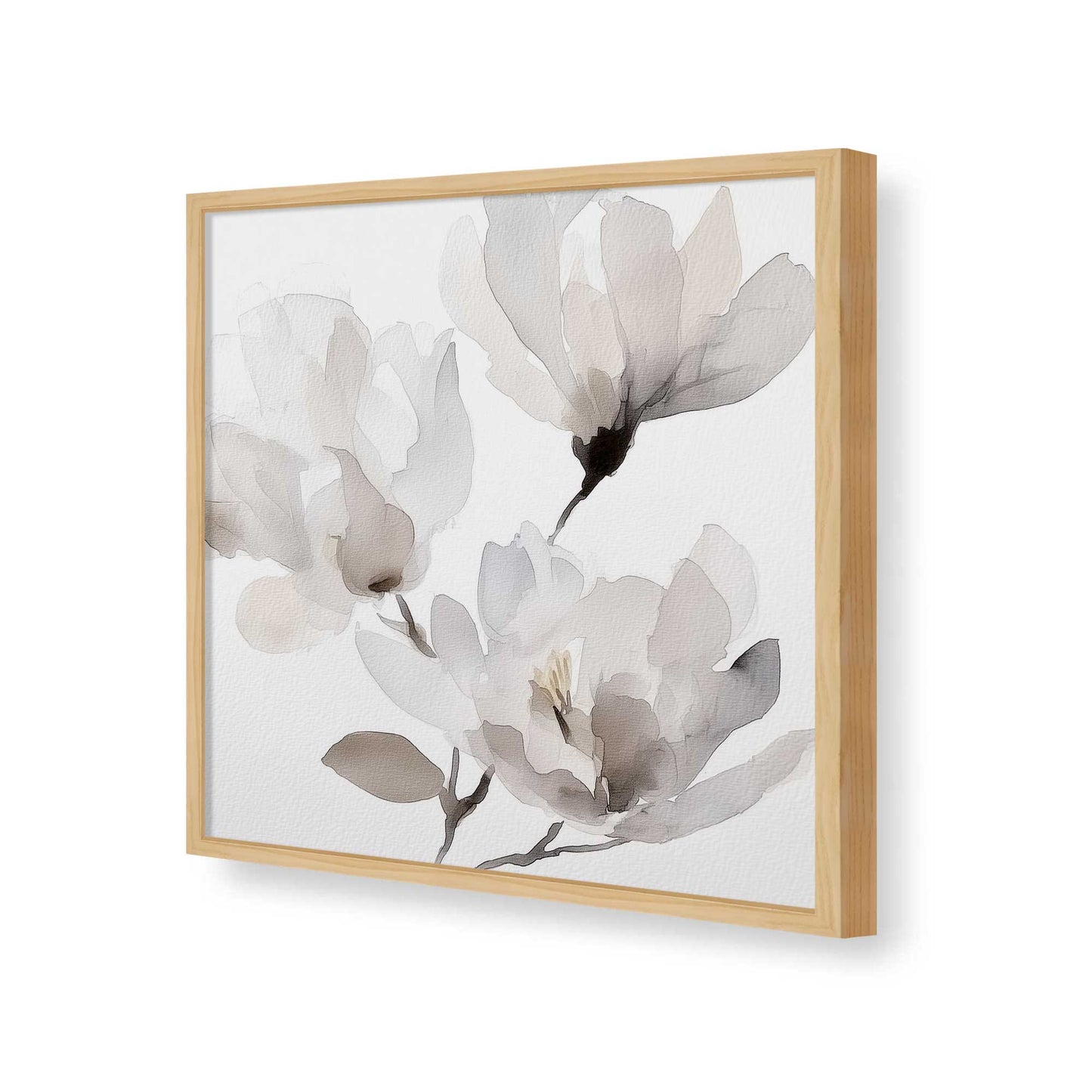 [Color:American Maple], Picture of art in a American Maple frame of the corner