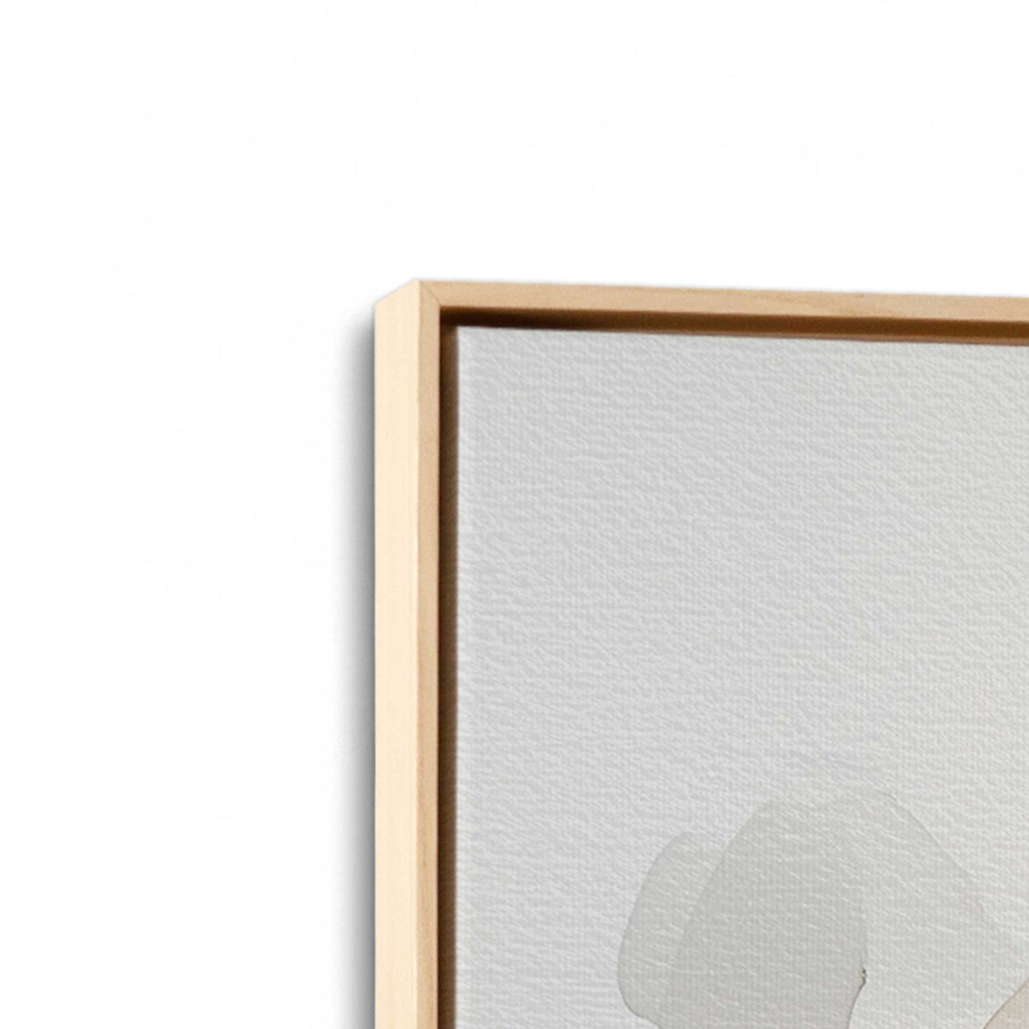 [Color:American Maple], Picture of art in a American Maple frame at an angle