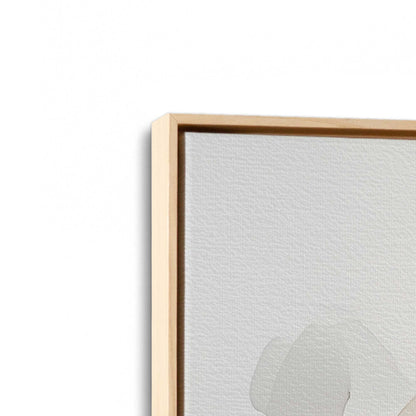 [Color:American Maple], Picture of art in a American Maple frame at an angle