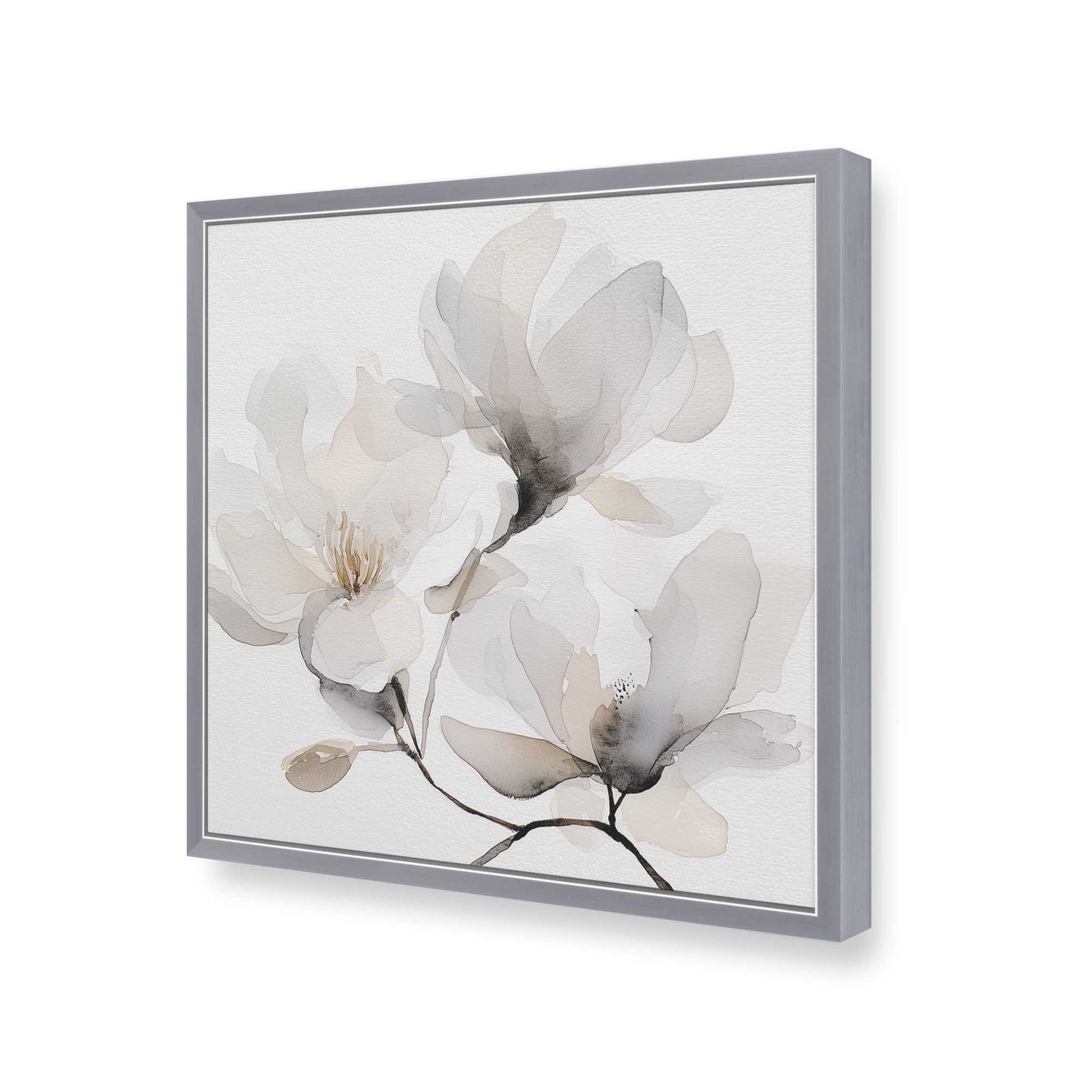 [Color:Polished Chrome], Picture of art in a Polished Chrome frame of the corner