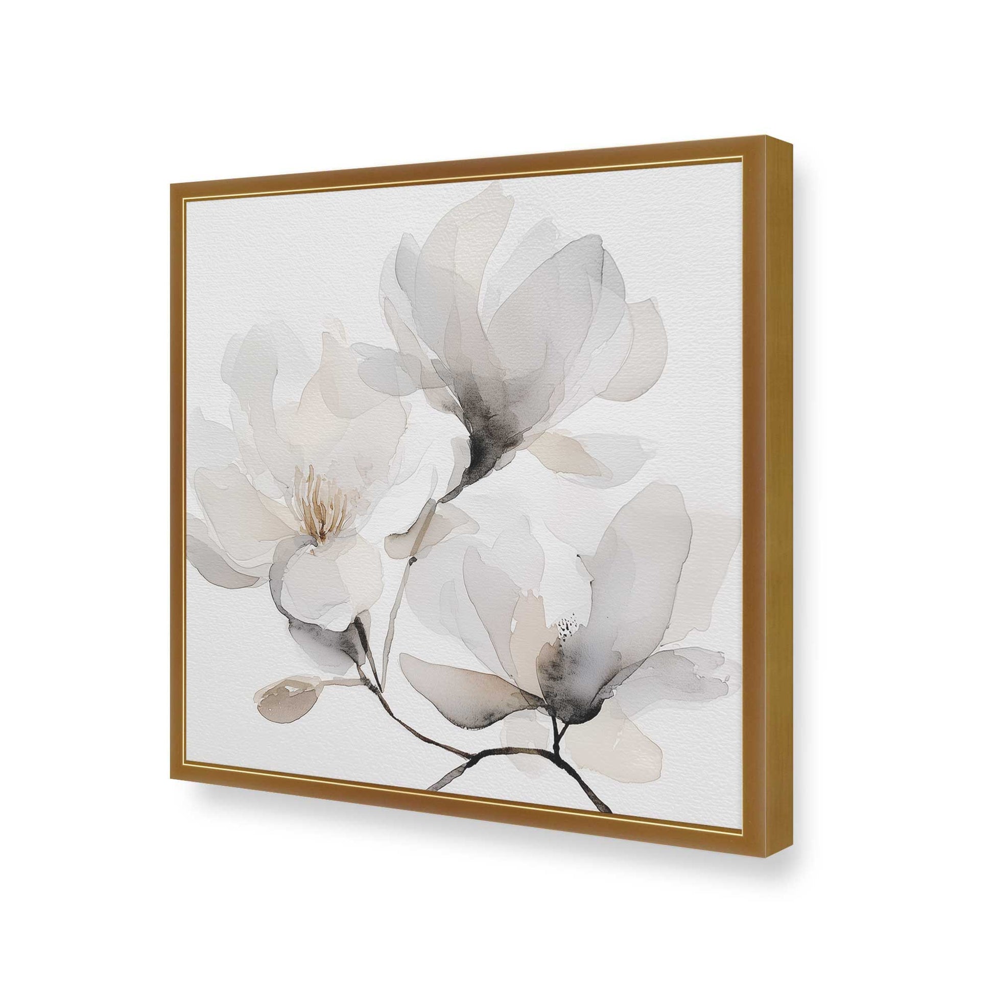 [Color:Polished Gold], Picture of art in a Polished Gold frame of the corner
