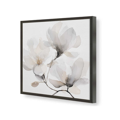 [Color:Satin Black], Picture of art in a Satin Black frame of the corner