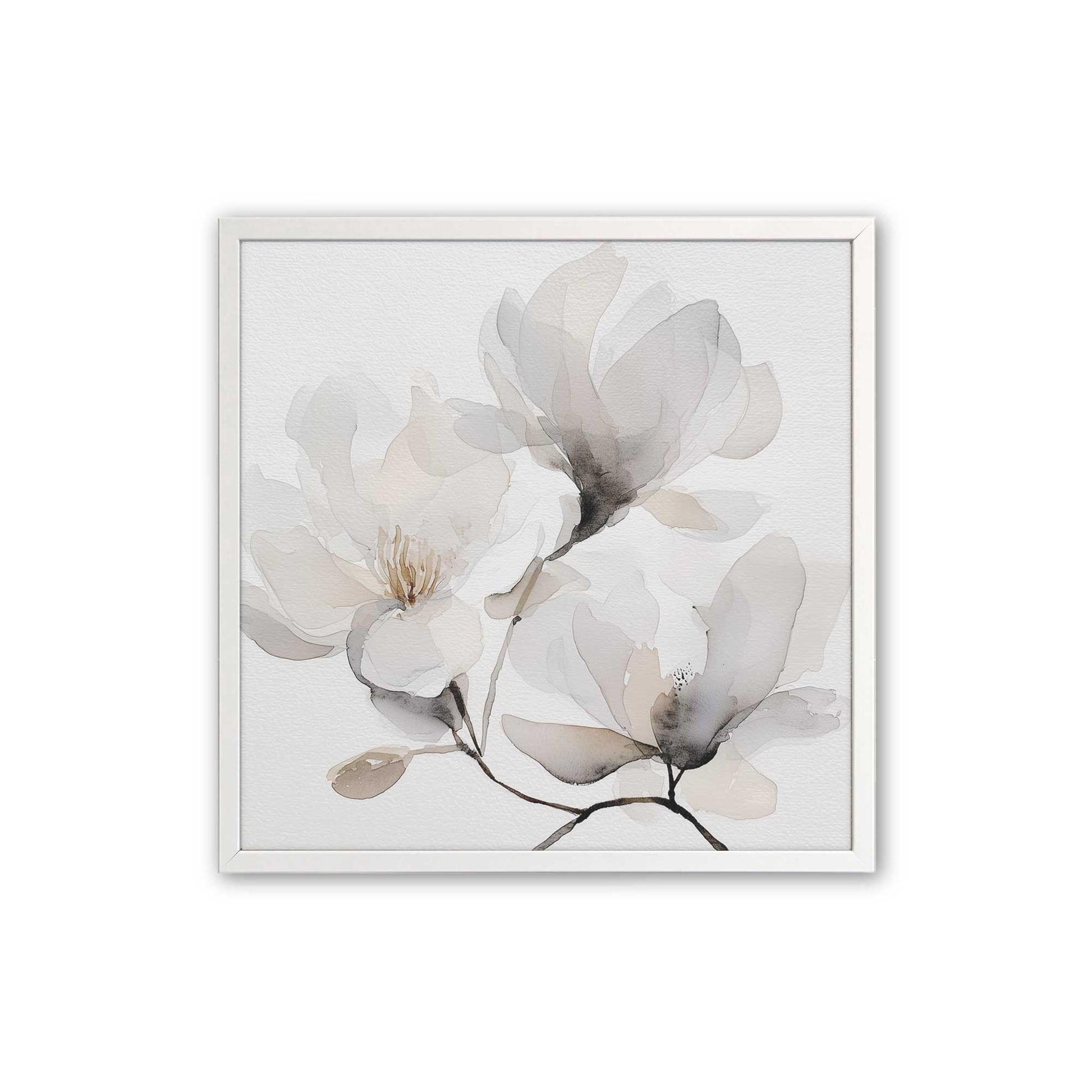 [Color:Opaque White], Picture of art in a Opaque White frame