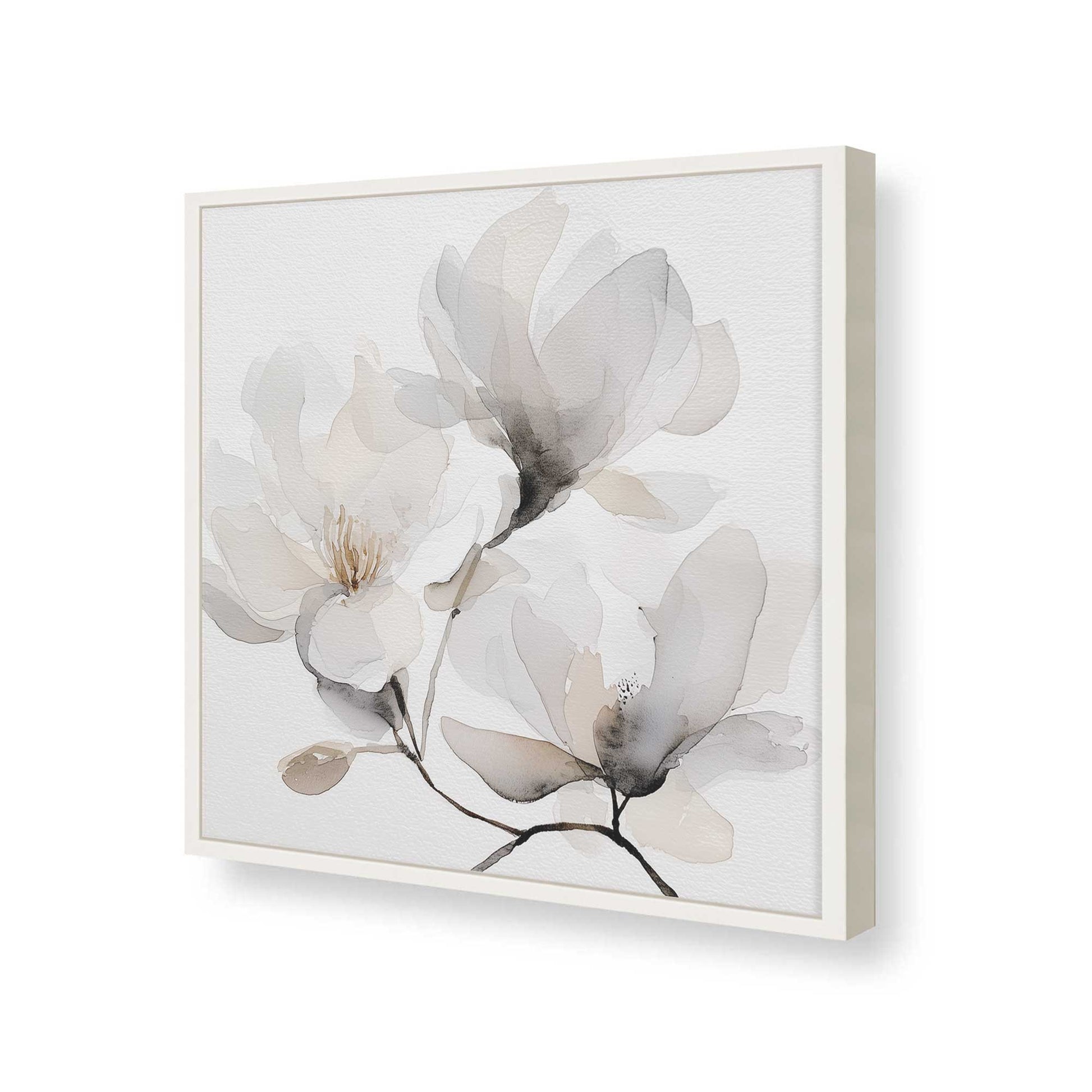 [Color:Opaque White], Picture of art in a Opaque White frame of the corner