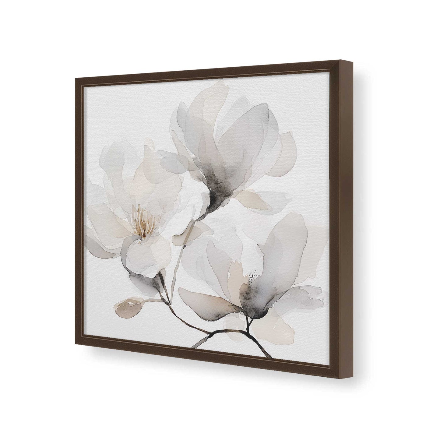 [Color:Espresso], Picture of art in a Espresso frame of the corner