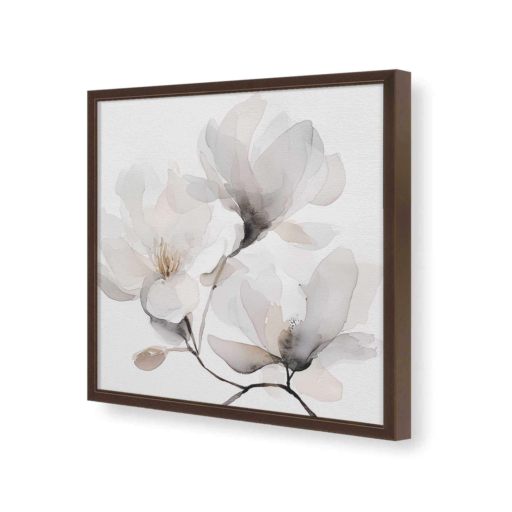 [Color:Espresso], Picture of art in a Espresso frame of the corner