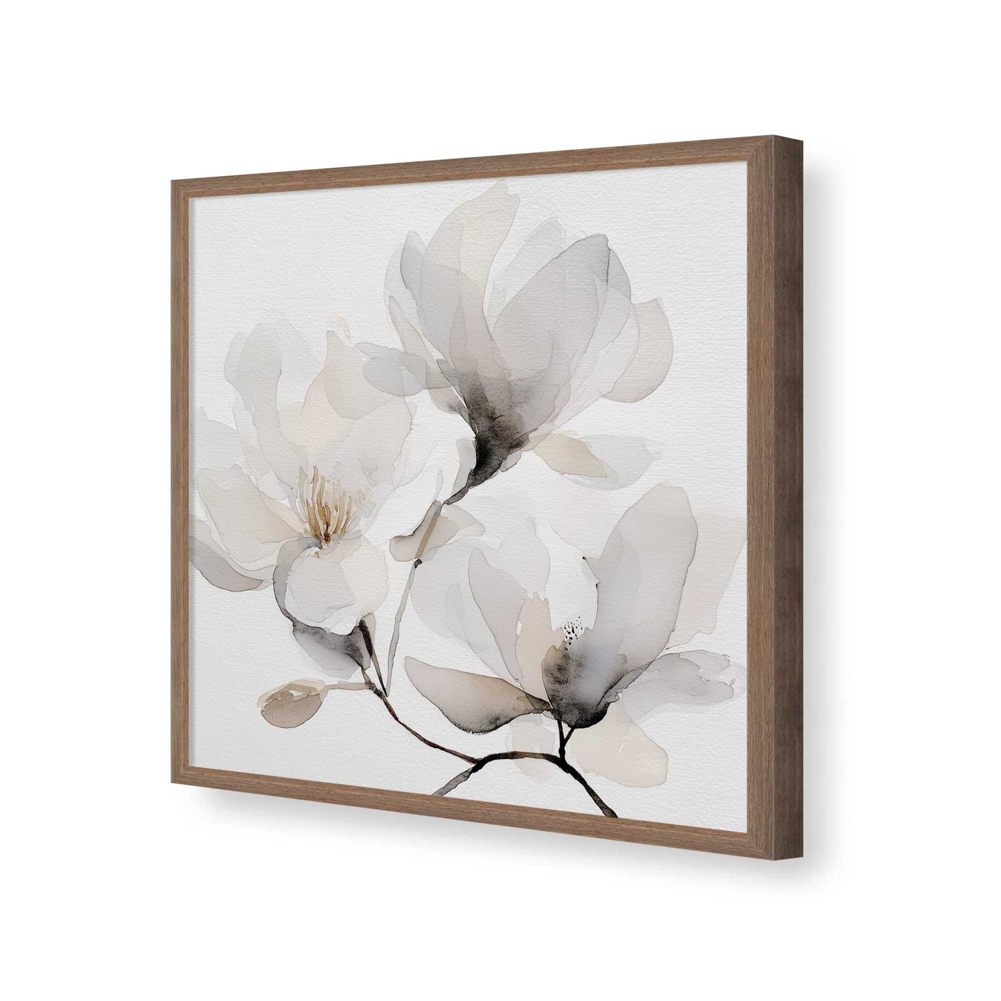 [Color:Walnut], Picture of art in a Walnut frame of the corner