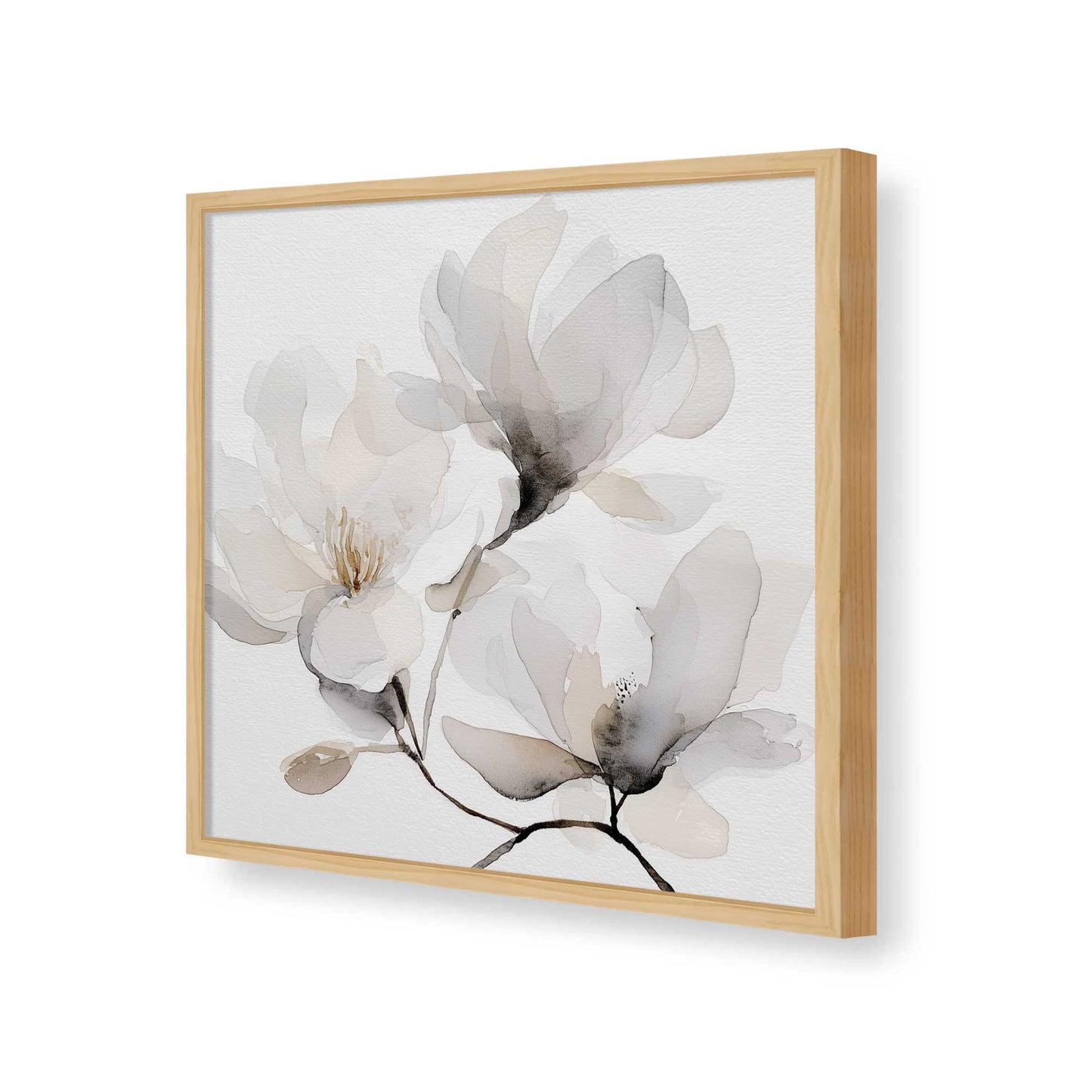 [Color:American Maple], Picture of art in a American Maple frame of the corner