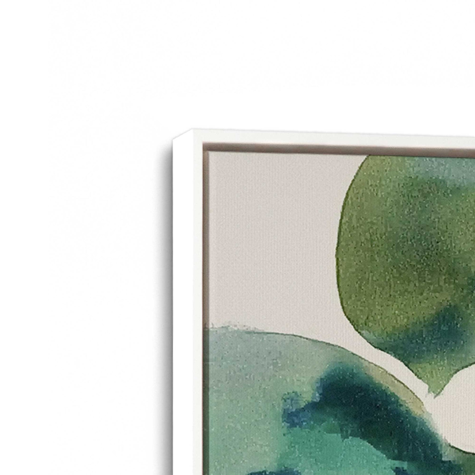 [Color:Opaque White], Picture of art in a White frame at an angle
