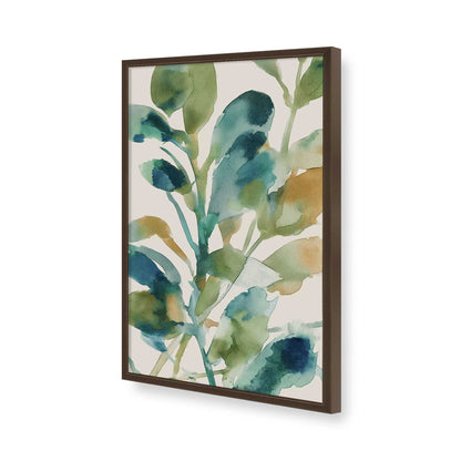 [Color:Brown], Picture of art in a Brown frame of the corner
