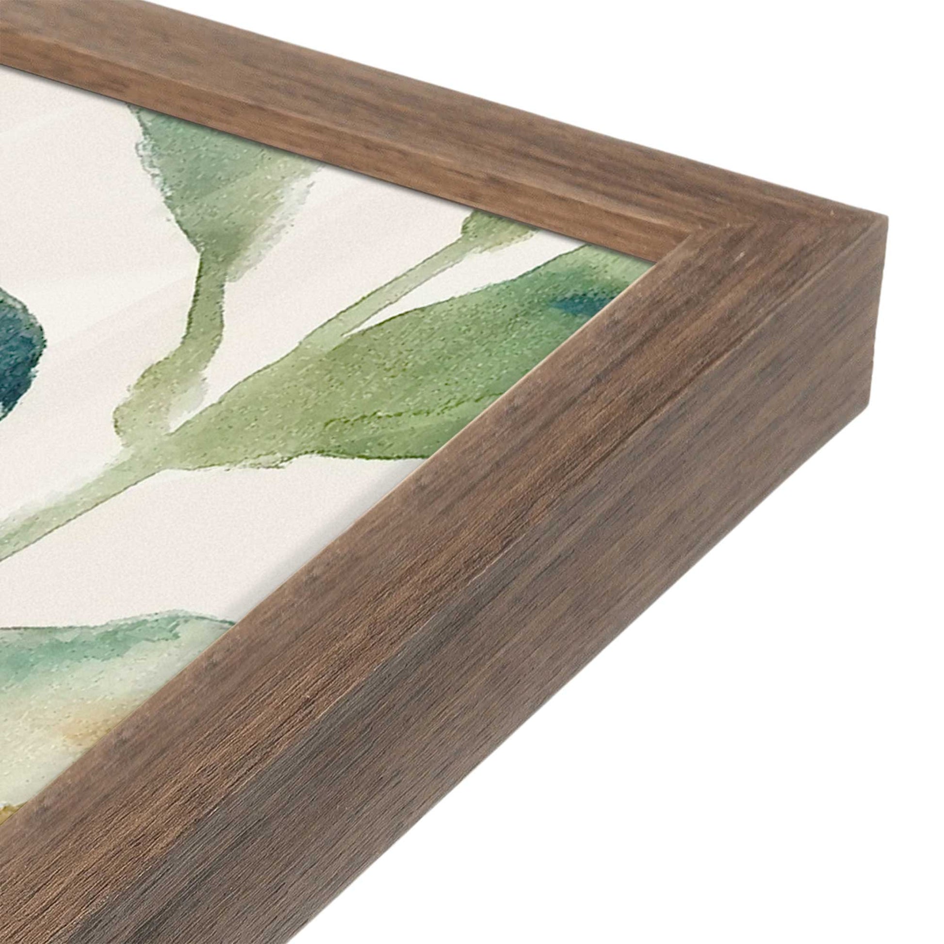 [Color:Walnut], Picture of art in a Walnut frame at an angle