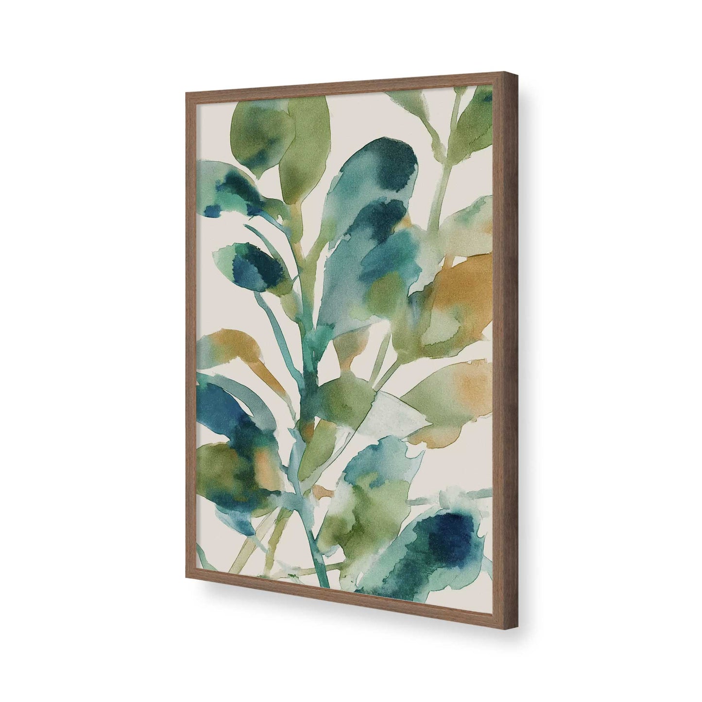 [Color:Walnut], Picture of art in a Walnut frame of the corner