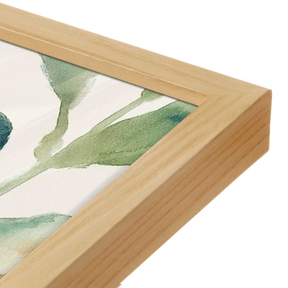 [Color:American Maple], Picture of art in a American Maple frame at an angle