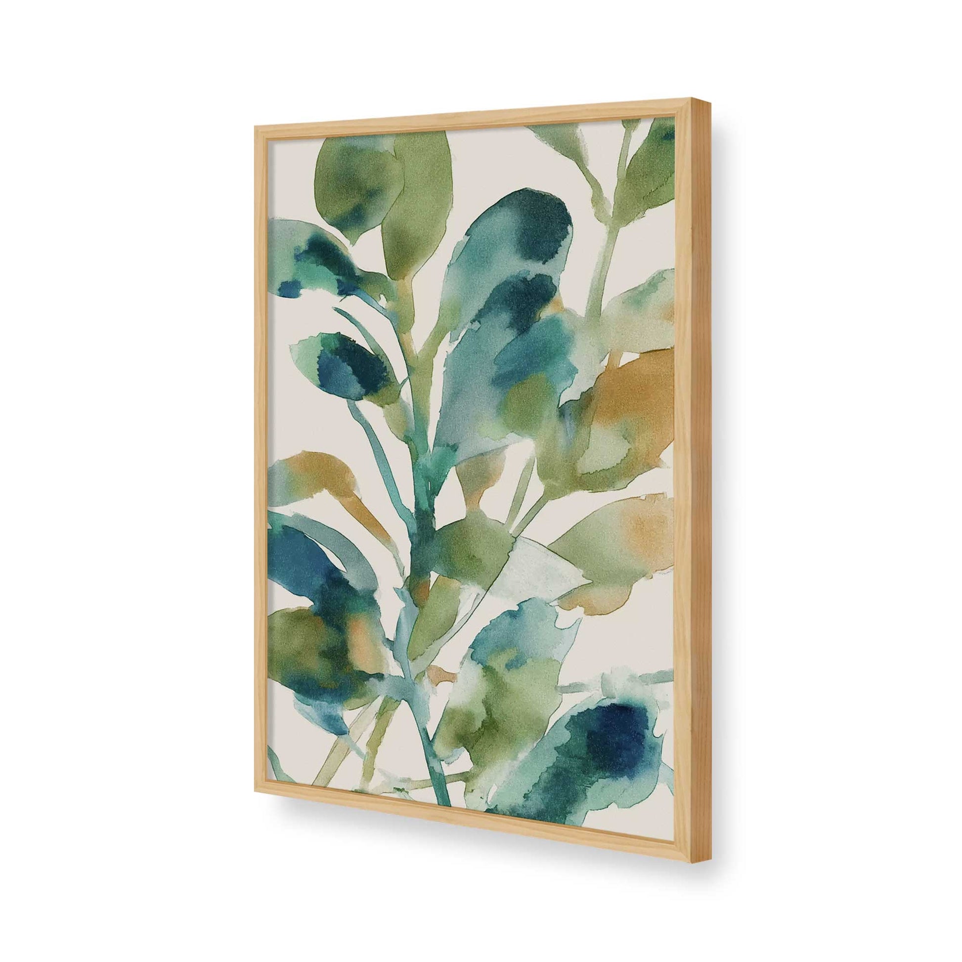 [Color:American Maple], Picture of art in a American Maple frame of the corner