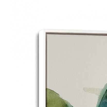 [Color:Opaque White], Picture of art in a White frame at an angle