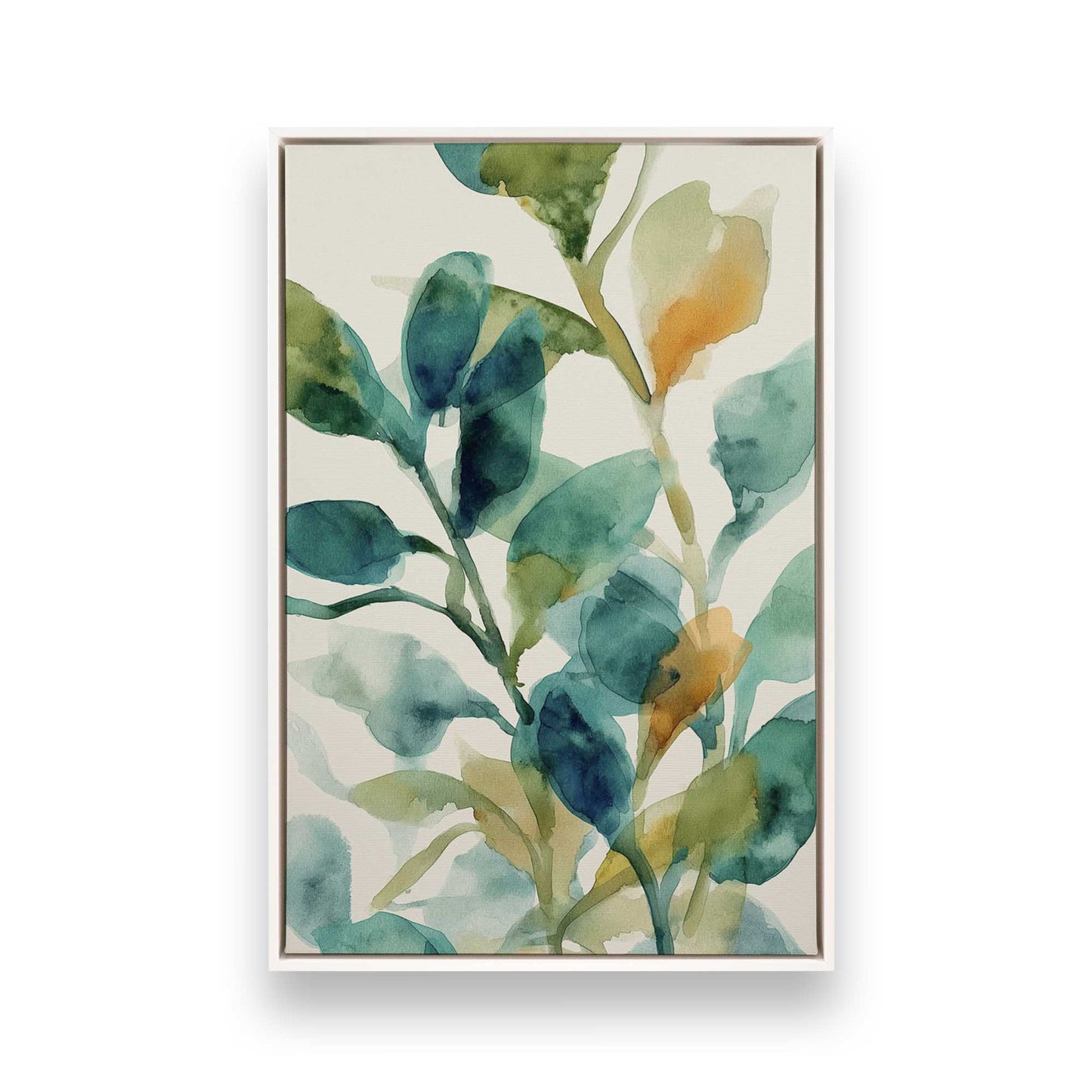 [Color:Opaque White], Picture of art in a White frame