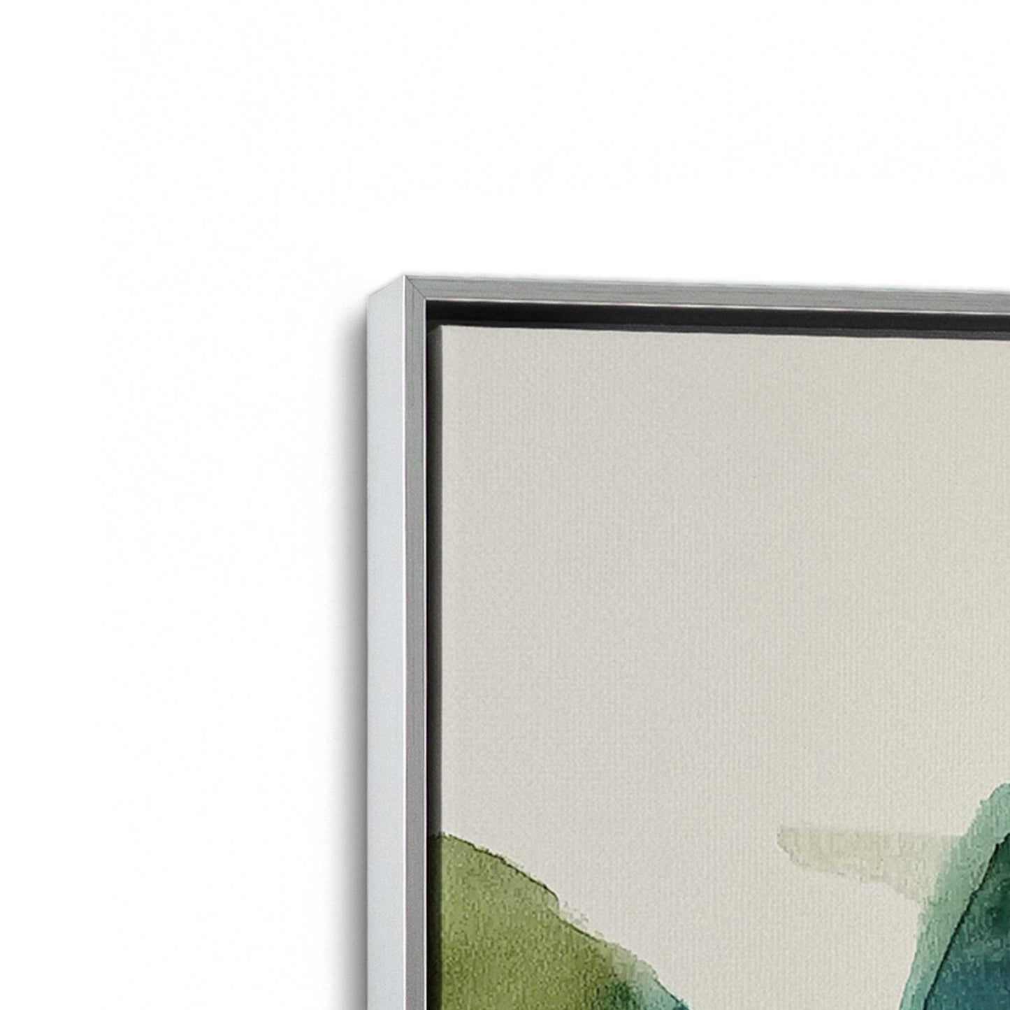 [Color:Polished Chrome], Picture of art in a Polished Chrome frame at an angle