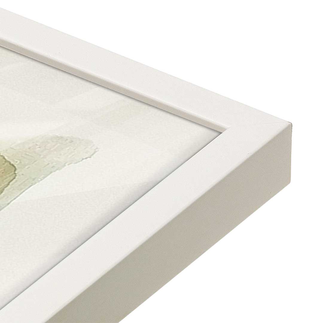 [Color:Opaque White], Picture of art in a Opaque White frame at an angle