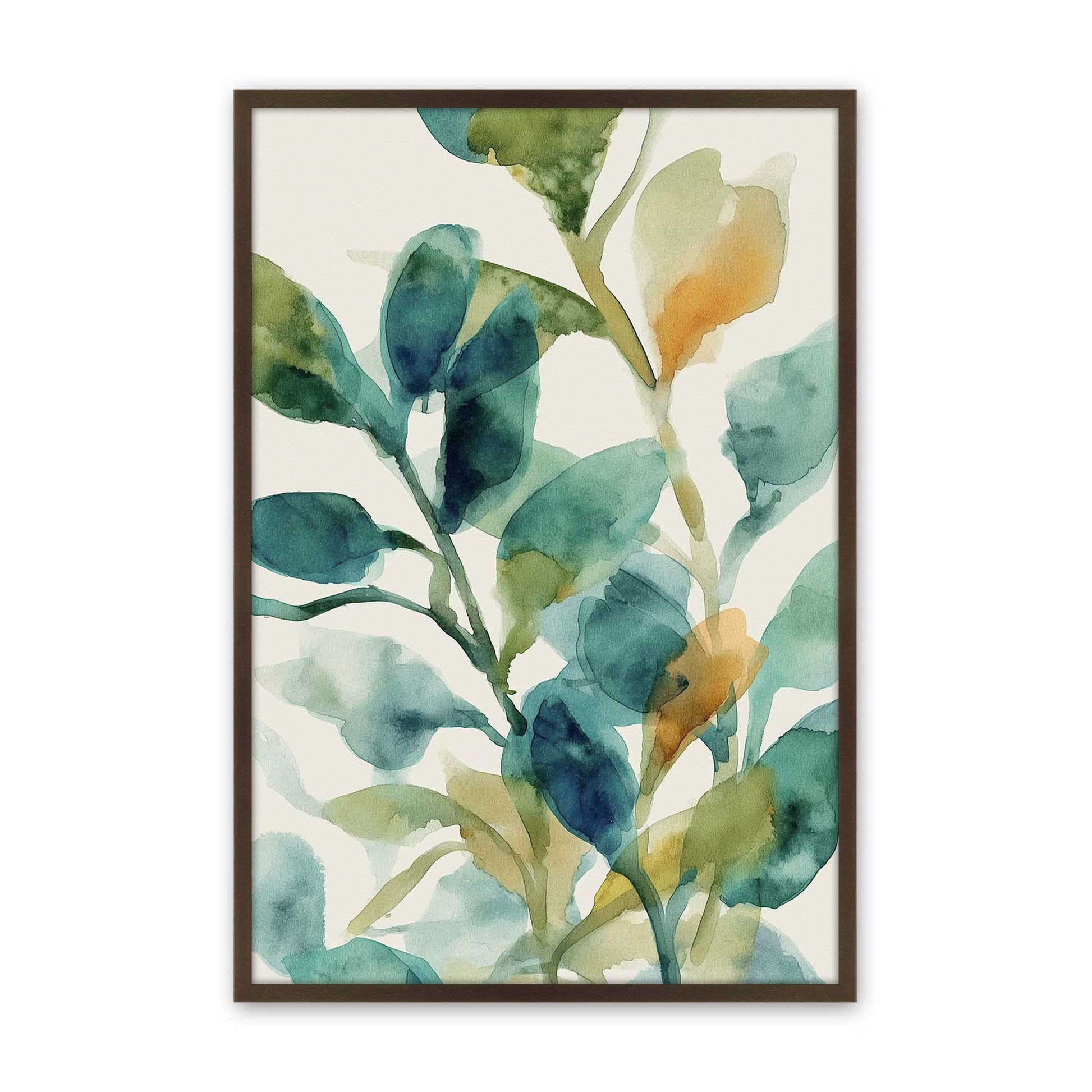 [Color:Brown], Picture of art in a Brown frame