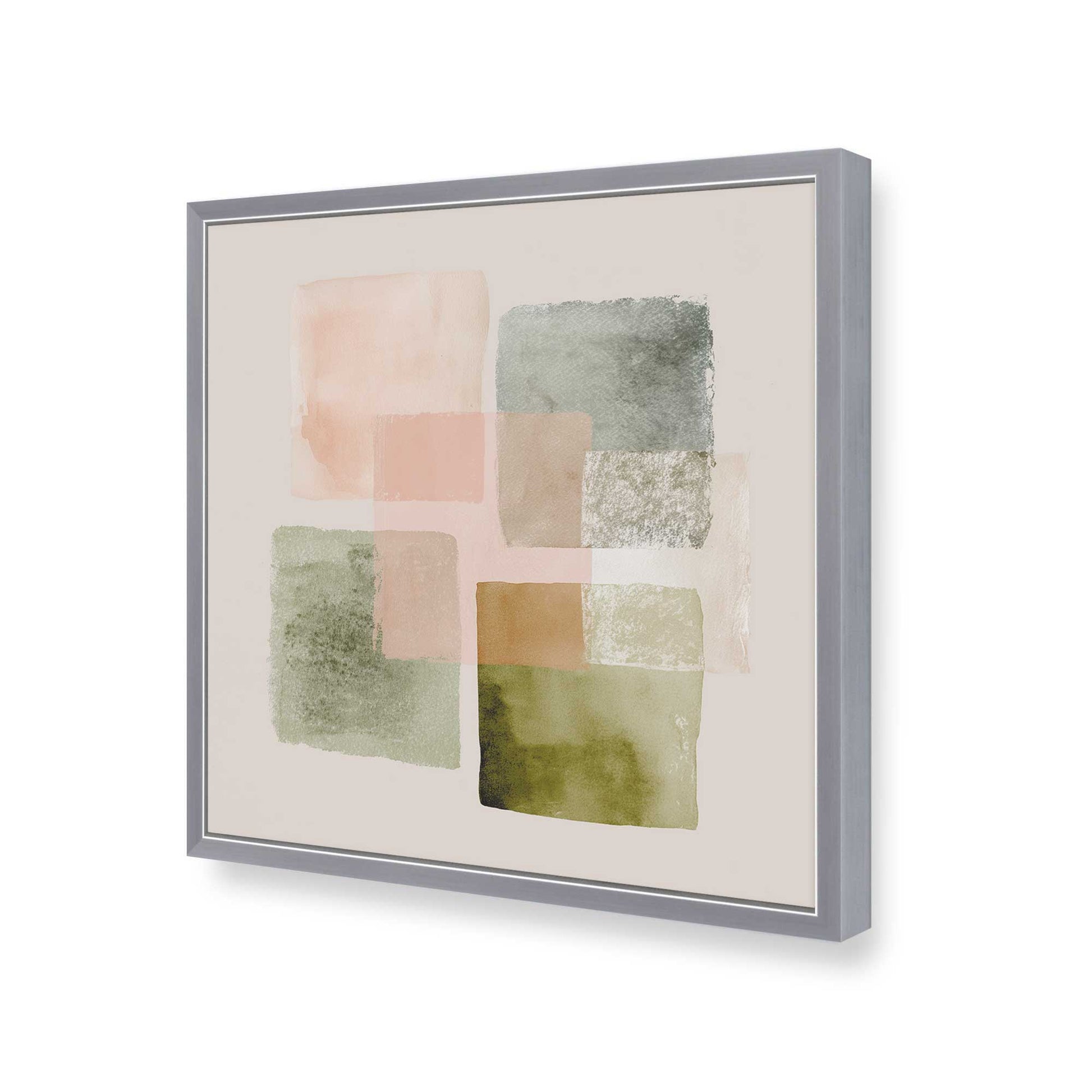 [Color:Polished Chrome], Picture of art in a Polished Chrome frame of the corner