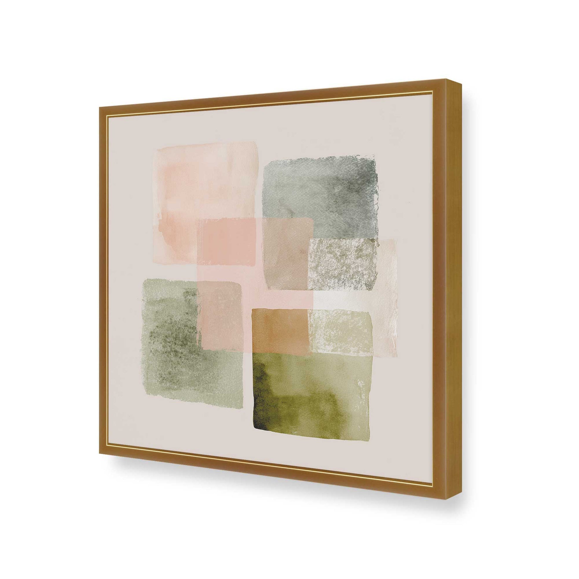 [Color:Polished Gold], Picture of art in a Polished Gold frame of the corner