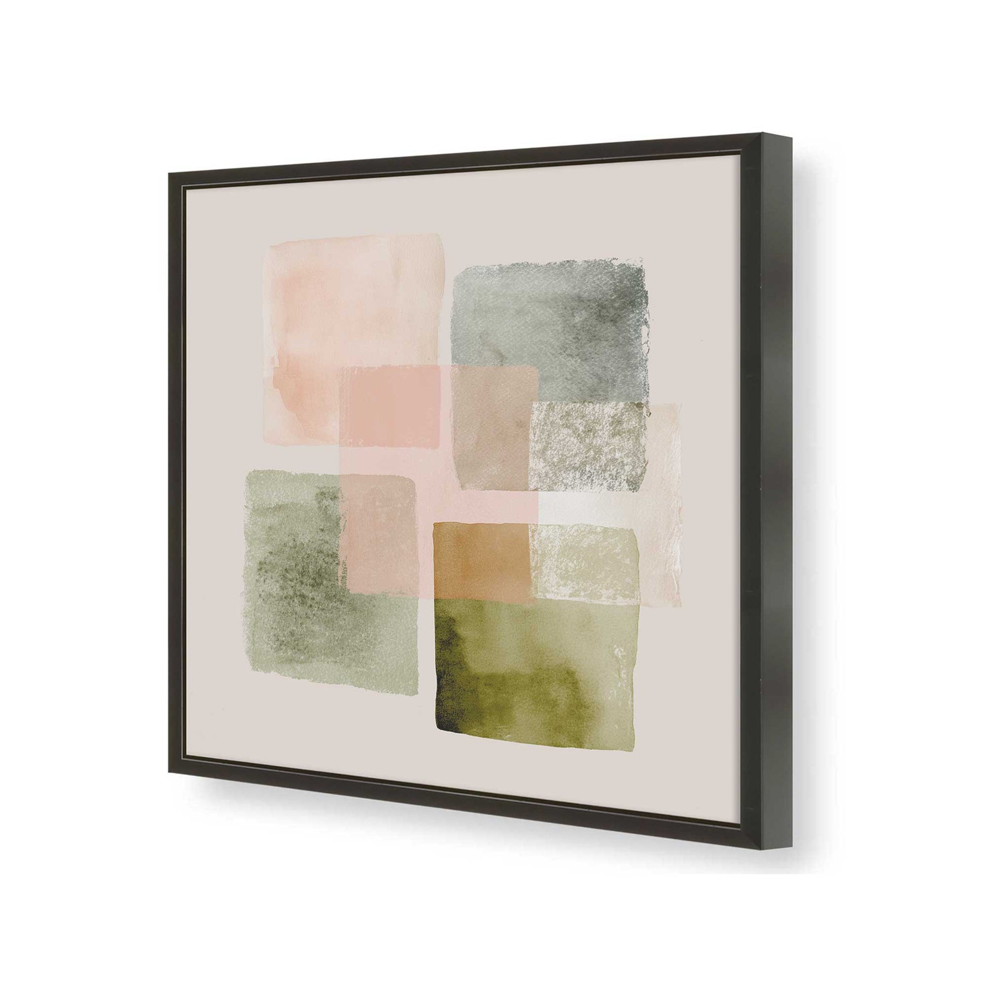 [Color:Satin Black], Picture of art in a Satin Black frame of the corner