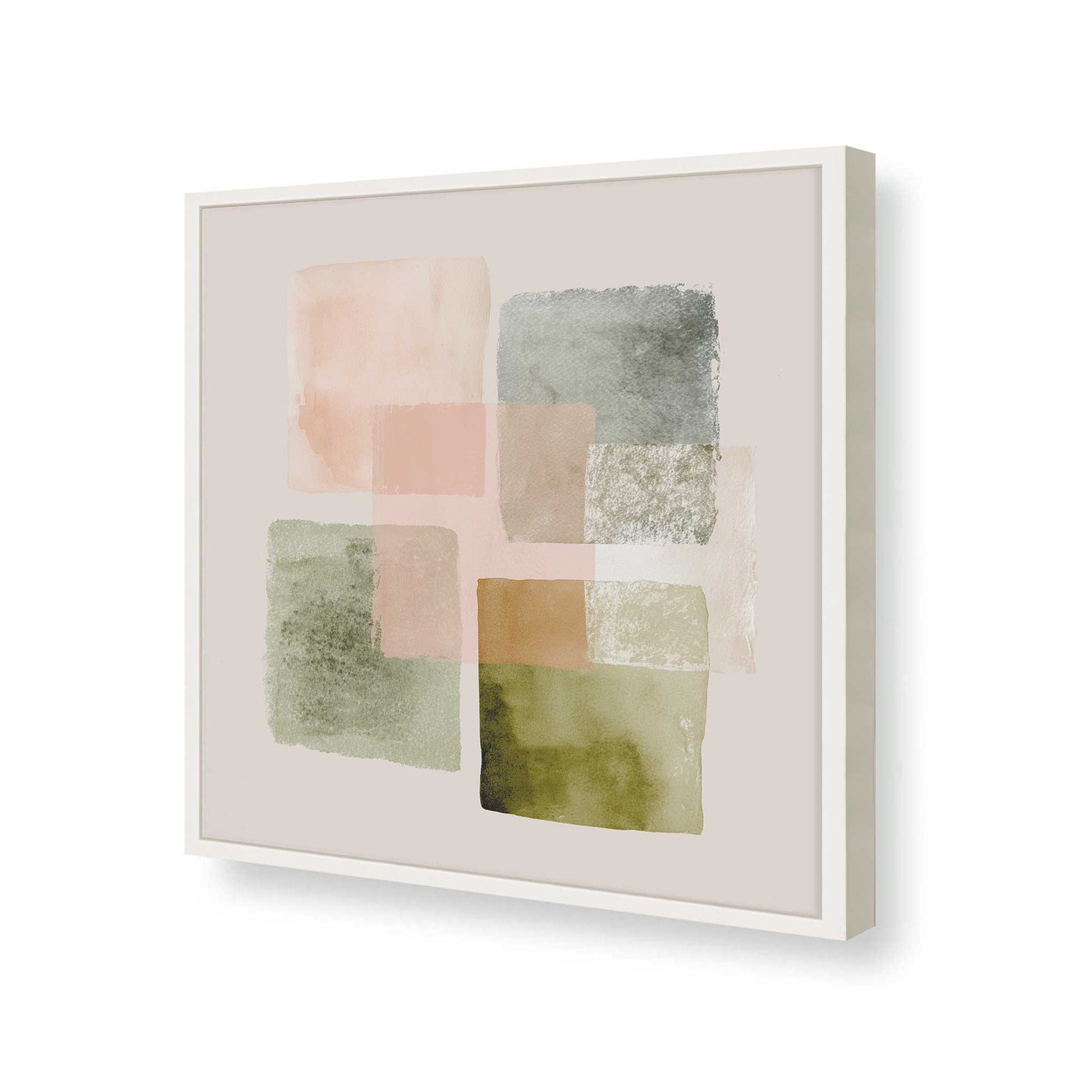 [Color:Opaque White], Picture of art in a Opaque White frame of the corner