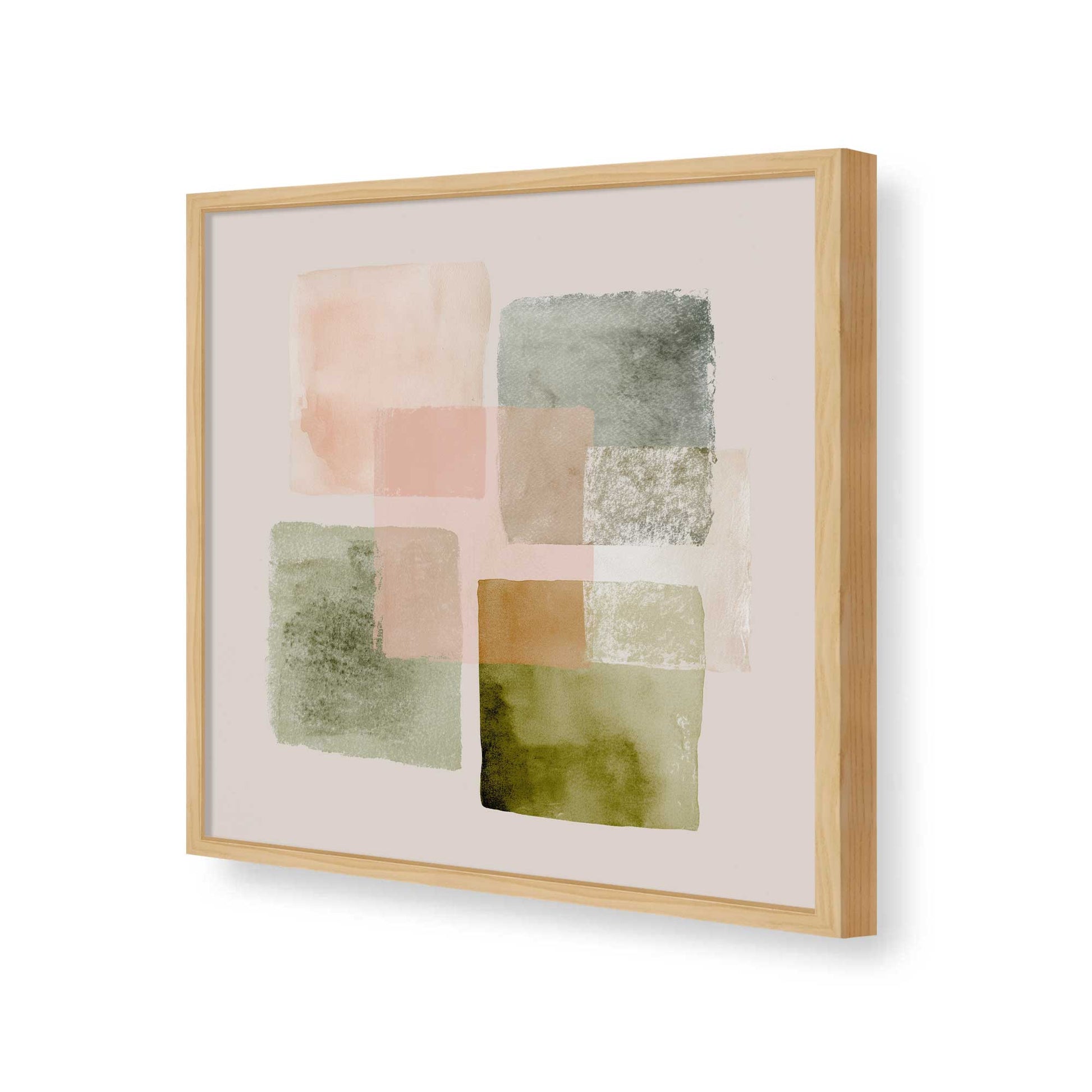 [Color:American Maple], Picture of art in a American Maple frame of the corner