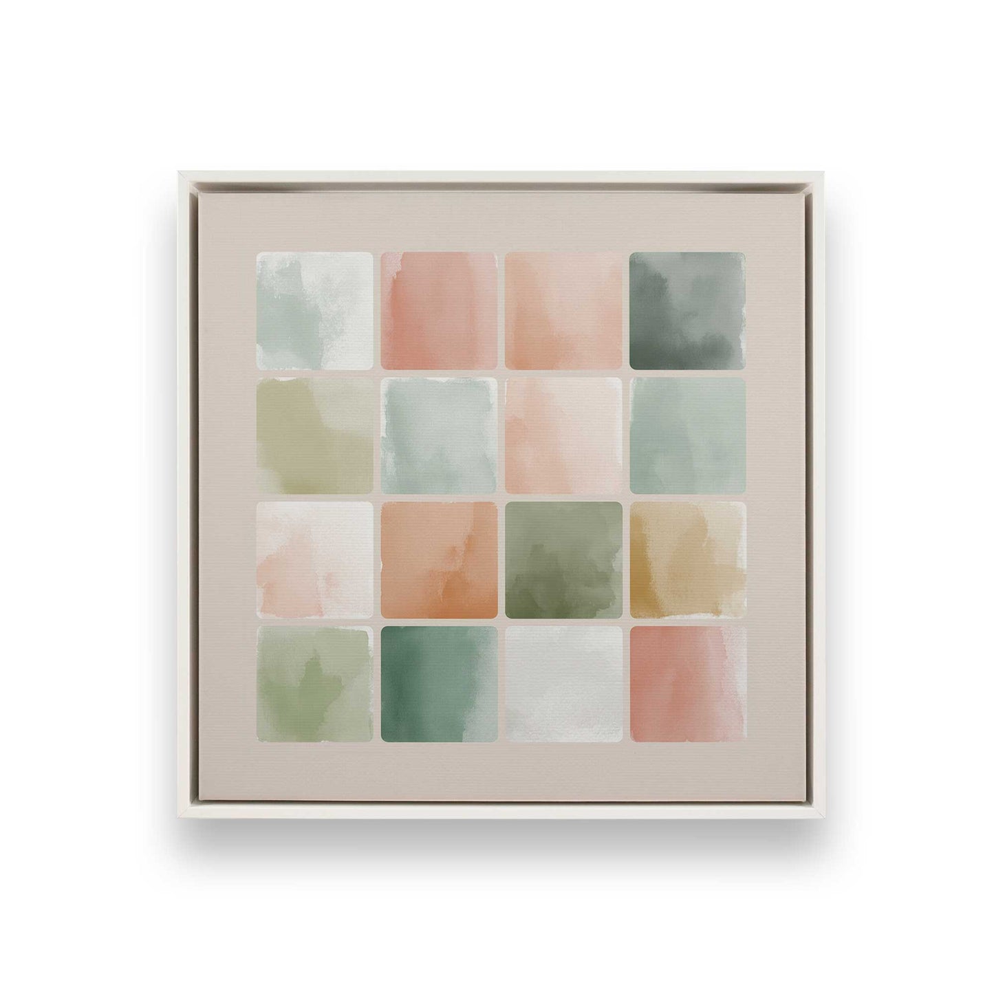 [Color:Opaque White], Picture of art in a White frame