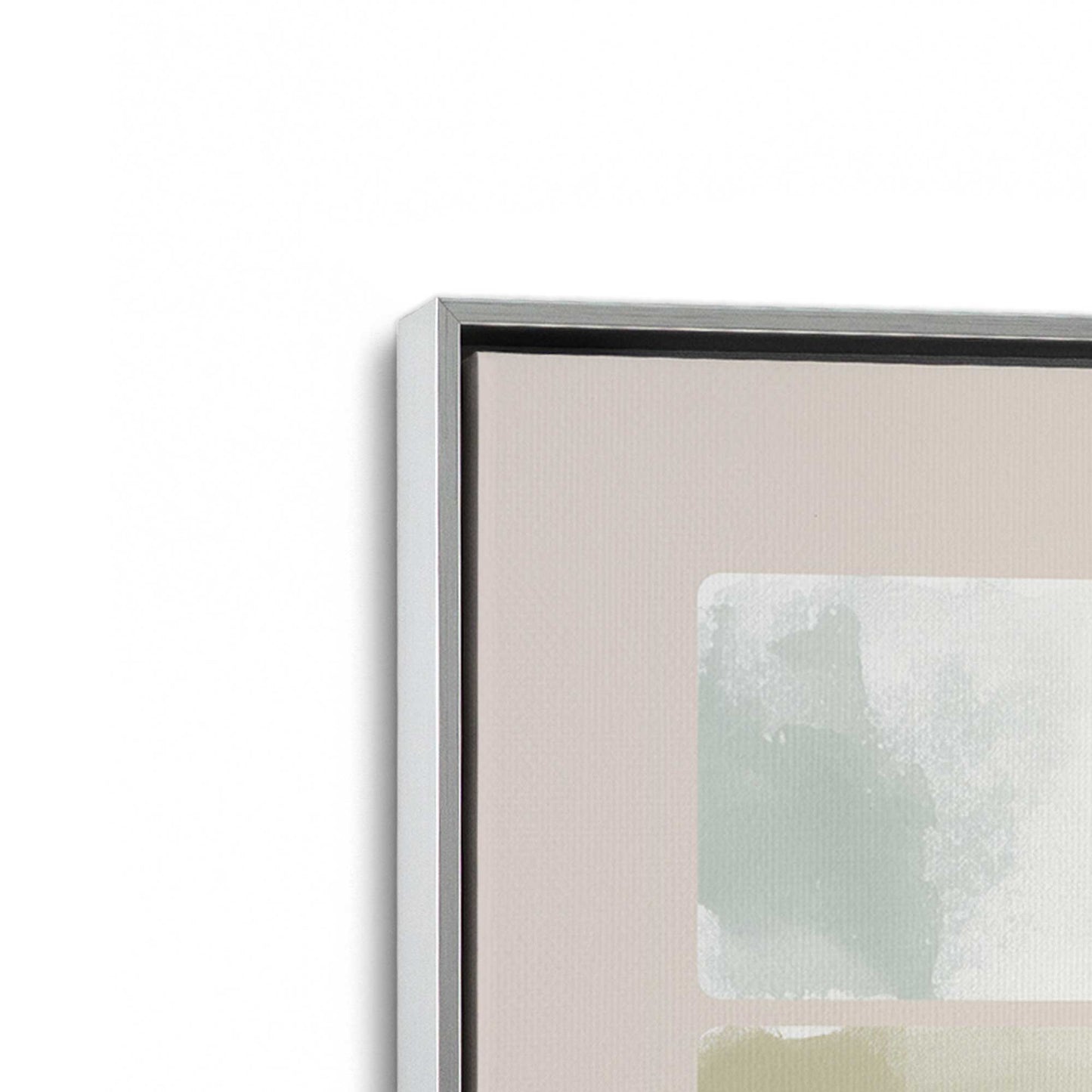 [Color:Polished Chrome], Picture of art in a Polished Chrome frame at an angle