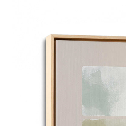 [Color:American Maple], Picture of art in a American Maple frame at an angle