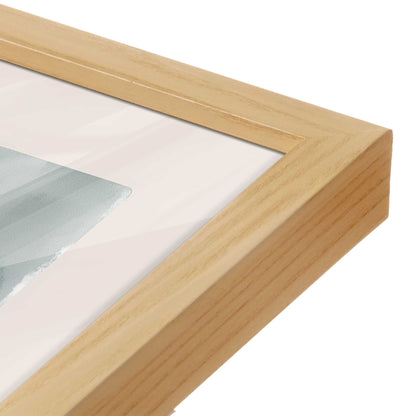 [Color:American Maple], Picture of art in a American Maple frame at an angle