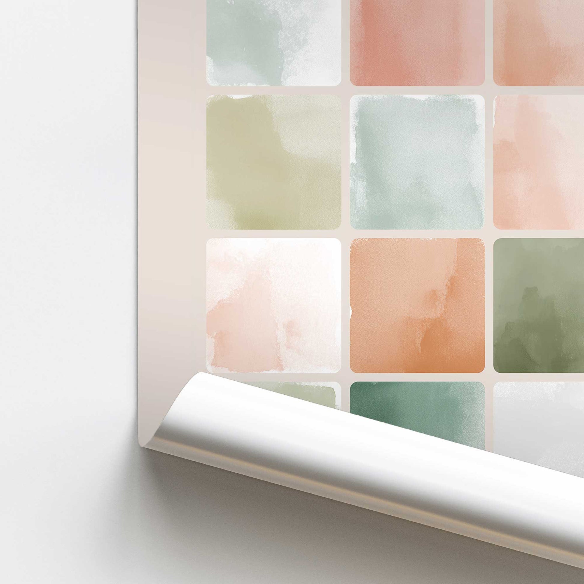[Color:Rolled Print], Picture of close up of art