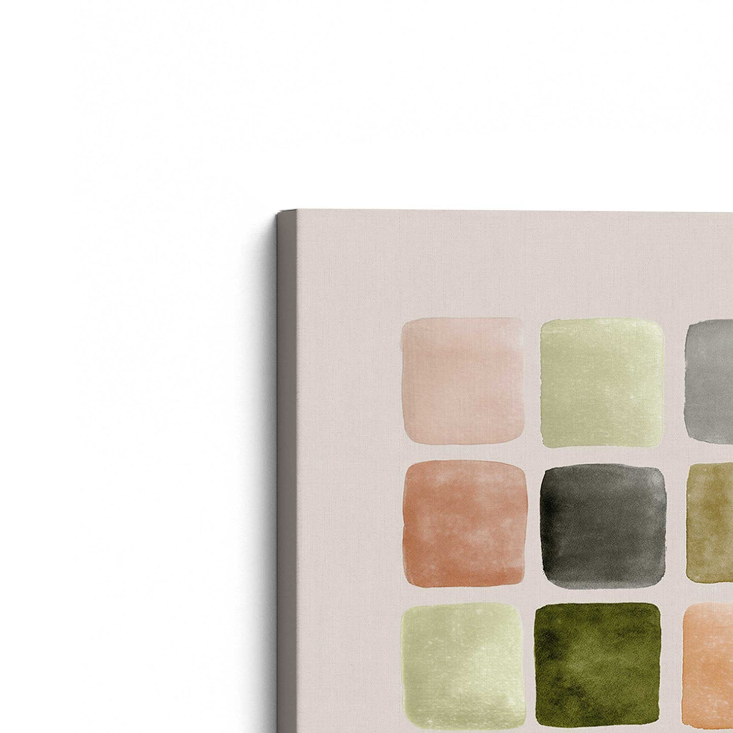 [Color:Stretched Canvas], Picture of the corner of the art