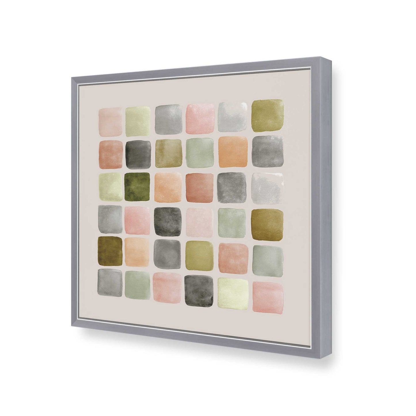 [Color:Polished Chrome], Picture of art in a Polished Chrome frame of the corner