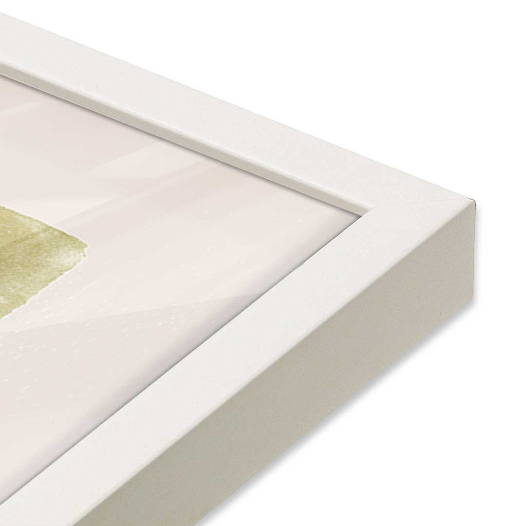 [Color:Opaque White], Picture of art in a Opaque White frame at an angle