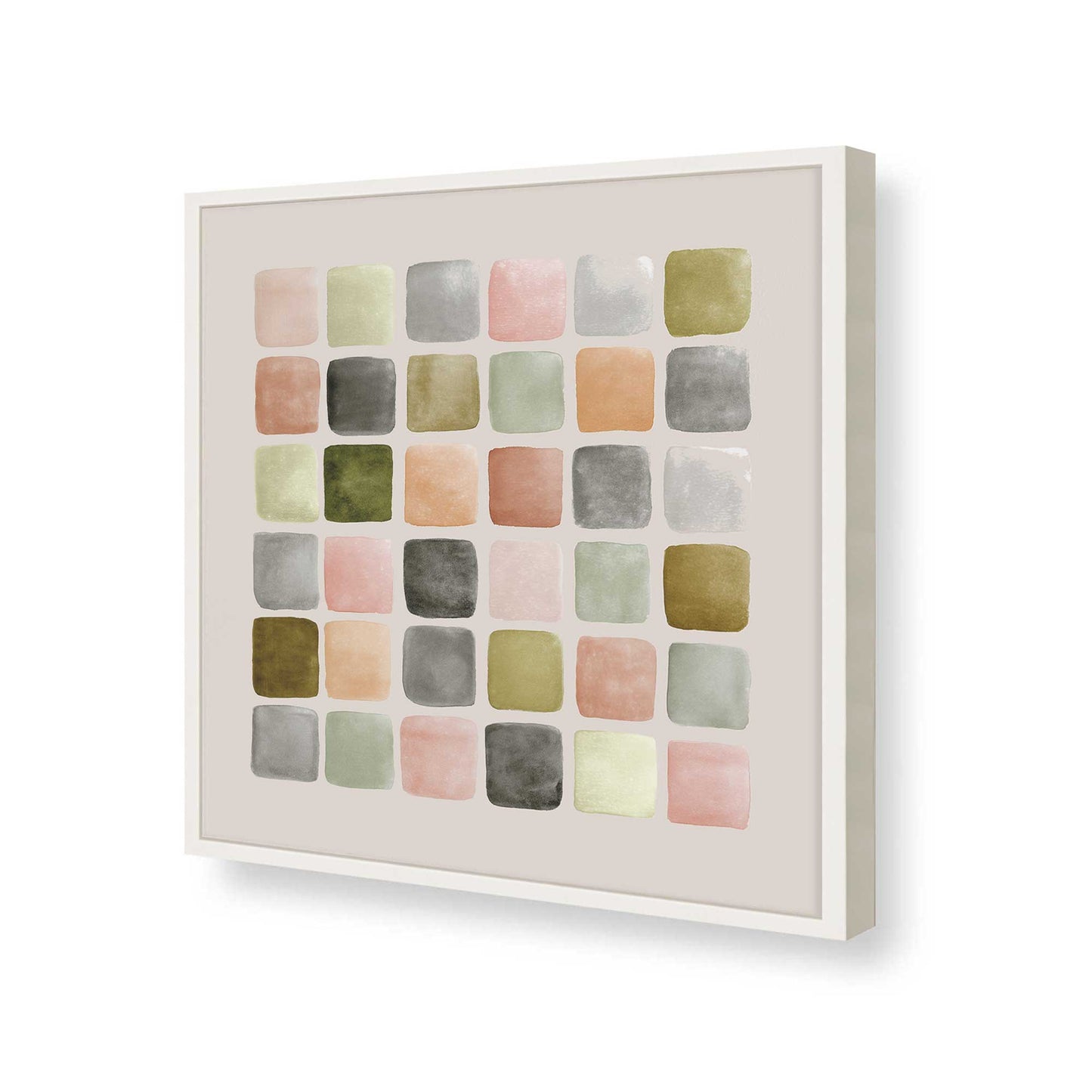 [Color:Opaque White], Picture of art in a Opaque White frame of the corner
