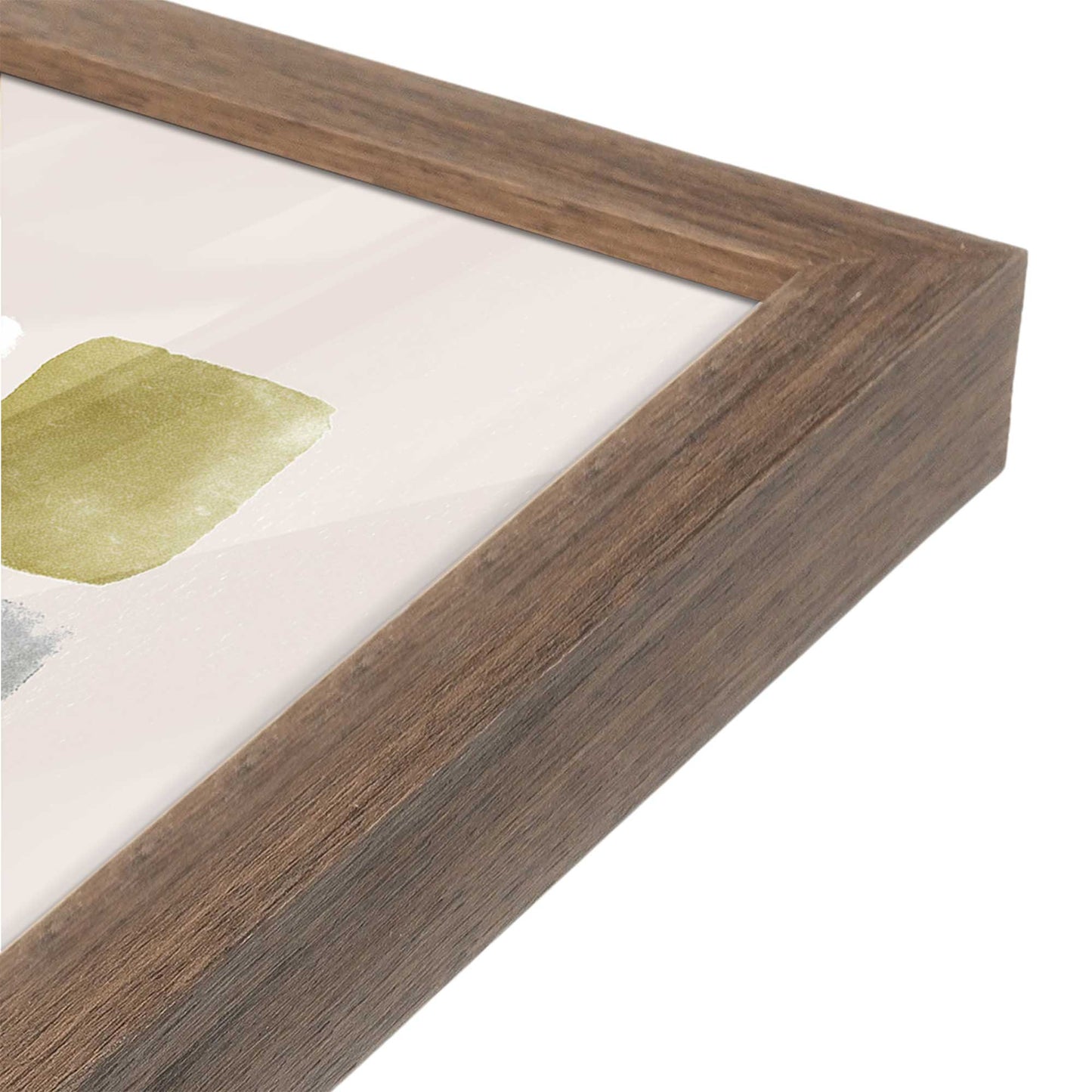 [Color:Walnut], Picture of art in a Walnut frame at an angle