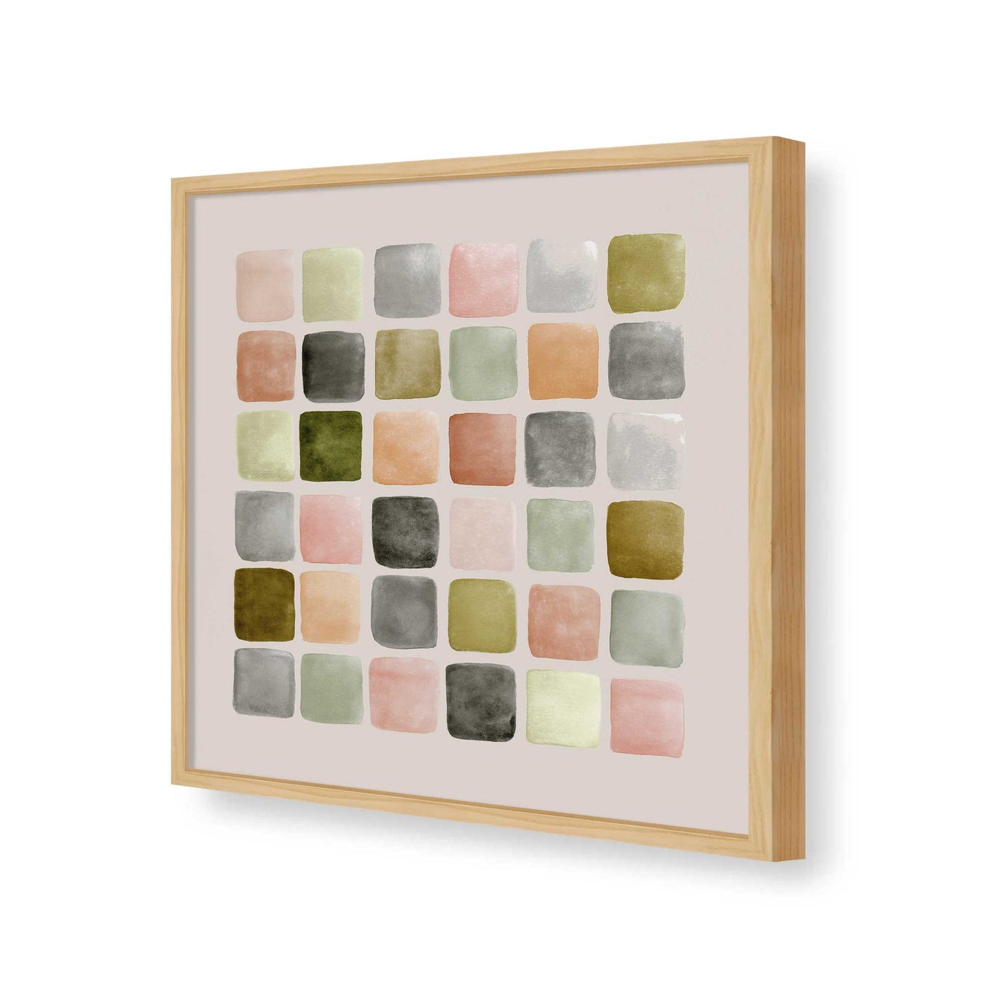 [Color:American Maple], Picture of art in a American Maple frame of the corner