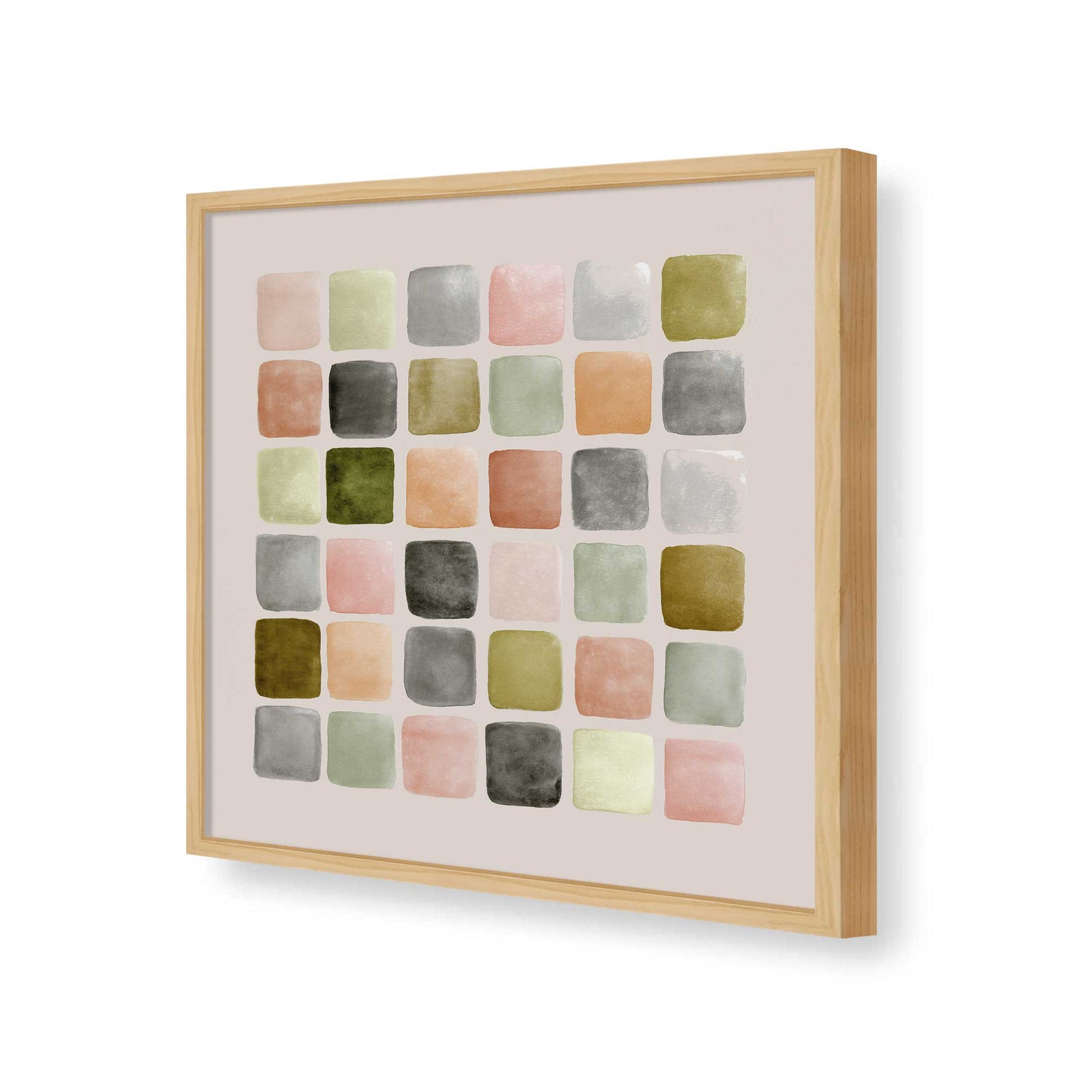 [Color:American Maple], Picture of art in a American Maple frame of the corner