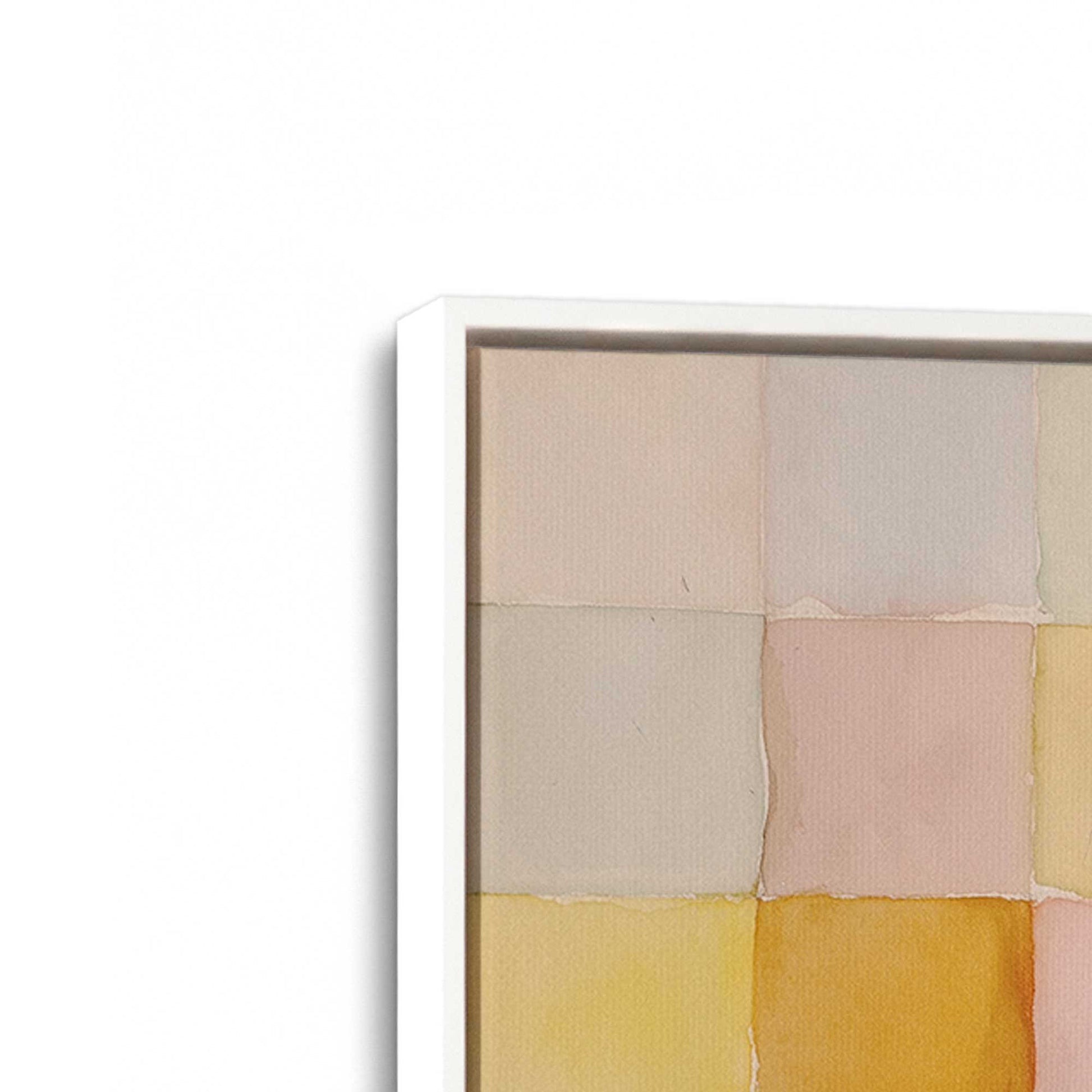 [Color:Opaque White], Picture of art in a White frame at an angle