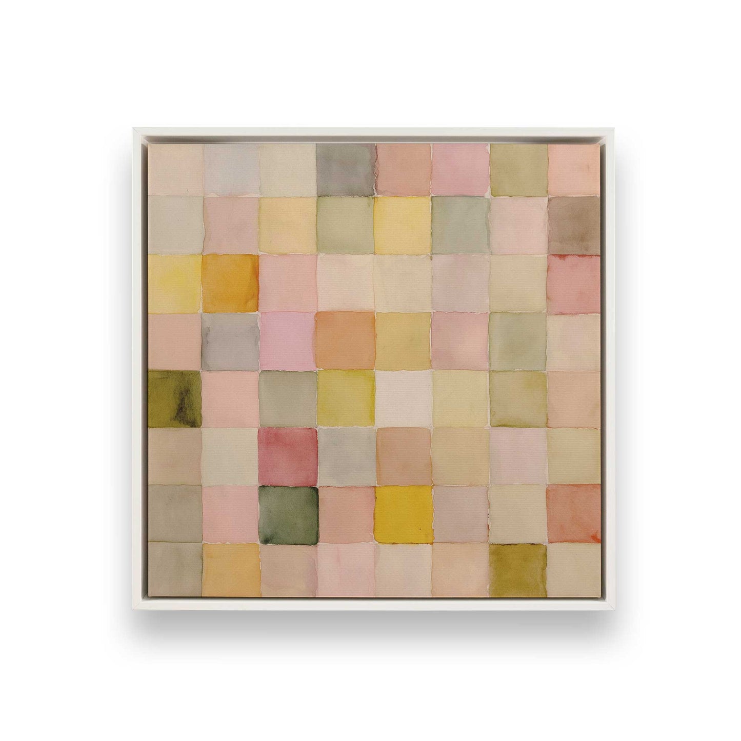 [Color:Opaque White], Picture of art in a White frame