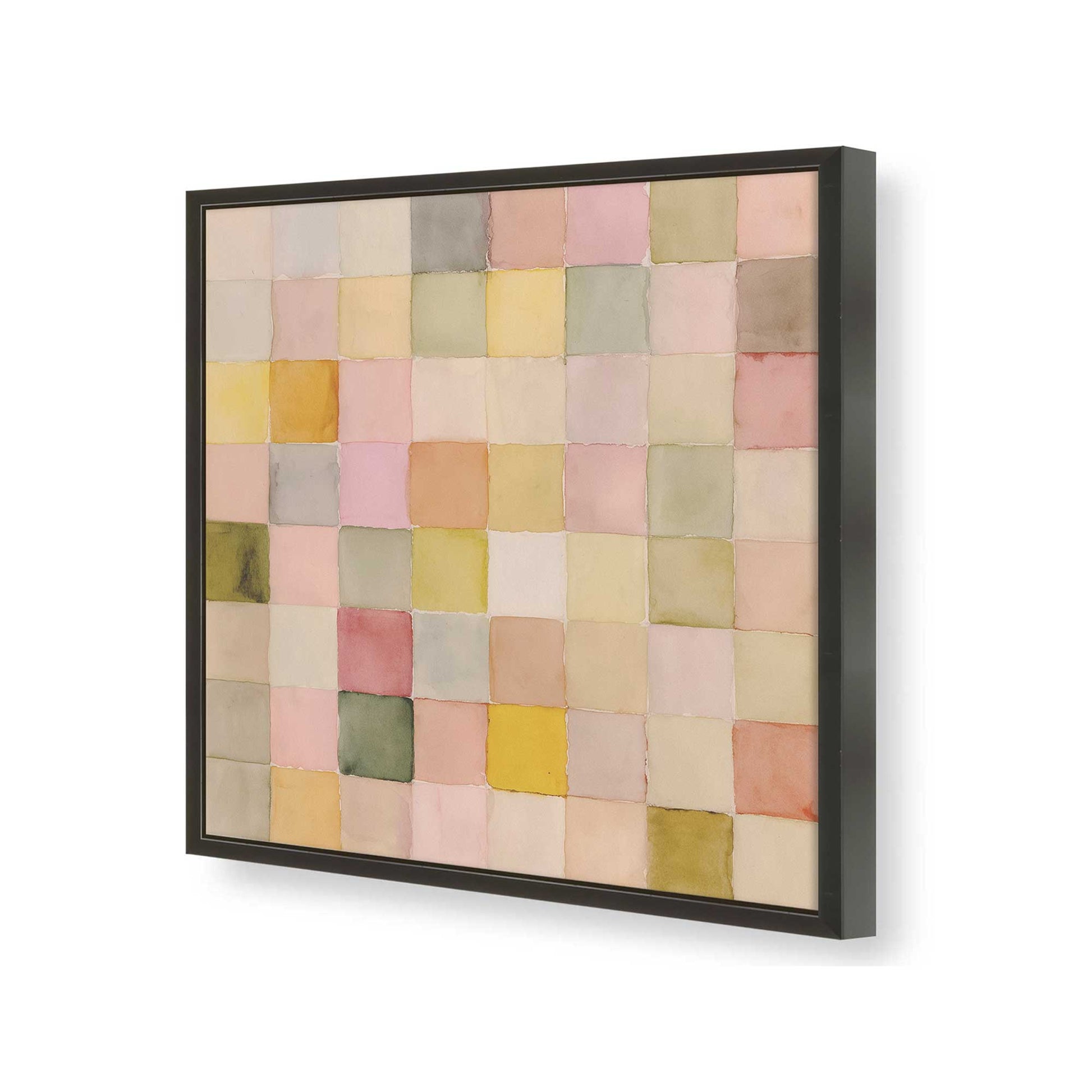 [Color:Satin Black], Picture of art in a Satin Black frame of the corner