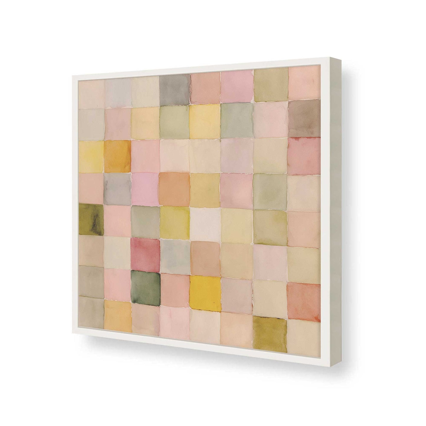 [Color:Opaque White], Picture of art in a Opaque White frame of the corner