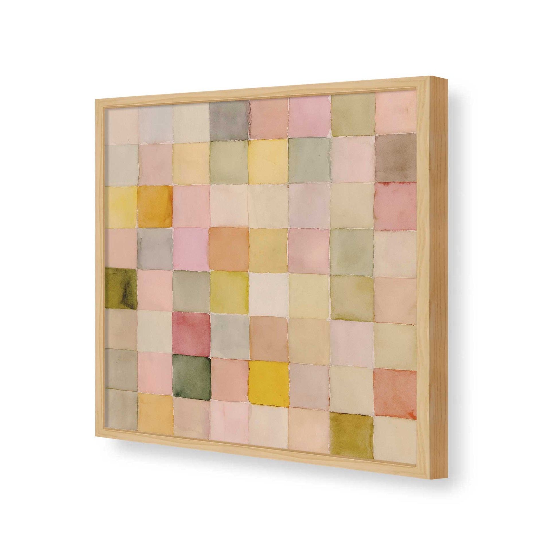 [Color:American Maple], Picture of art in a American Maple frame of the corner